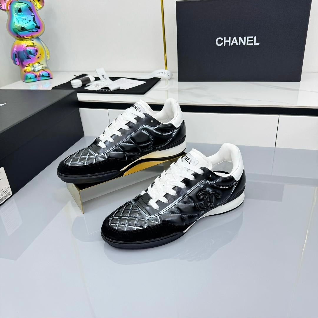 CC 25 Trainers White & Black Cowhide 413829