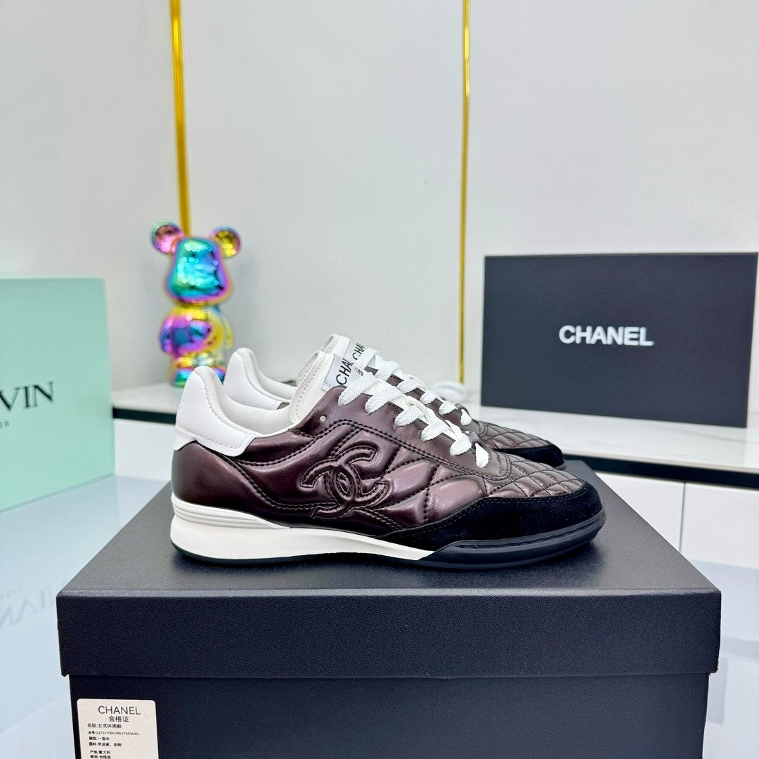 CC 25 Trainers Black & Purple Cowhide 413832