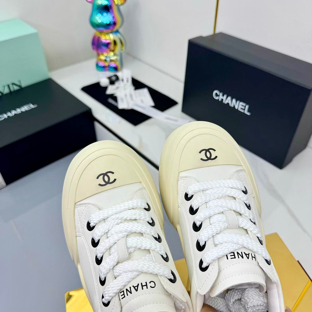 CC 25C Sneakers 50mm White Sheepskin Mesh 413844