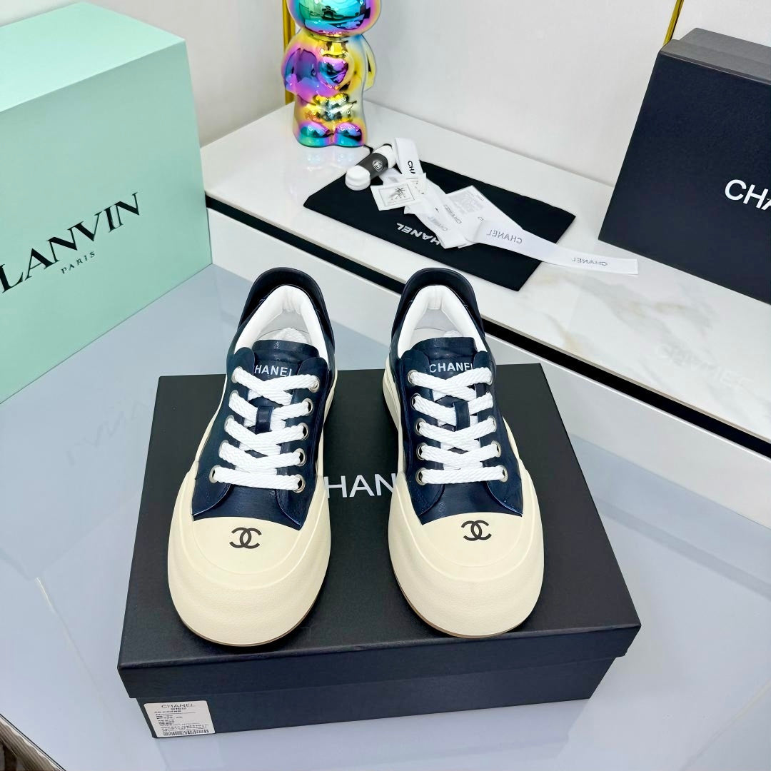 CC 25C Sneakers 50mm Black White Sheepskin Mesh 413845
