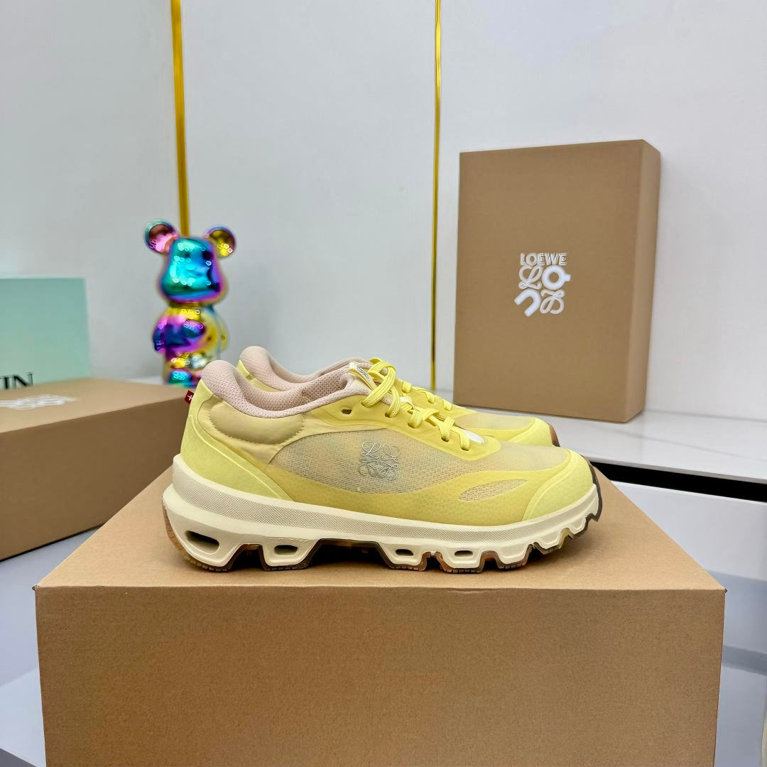 Loewe 26s Cloudsolo Sneakers Light Yellow Mesh