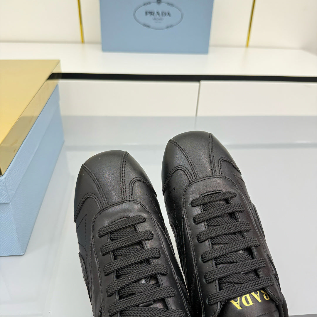 Prada 26s Montecarlo Re-Edition Sneakers Black Leather 986633