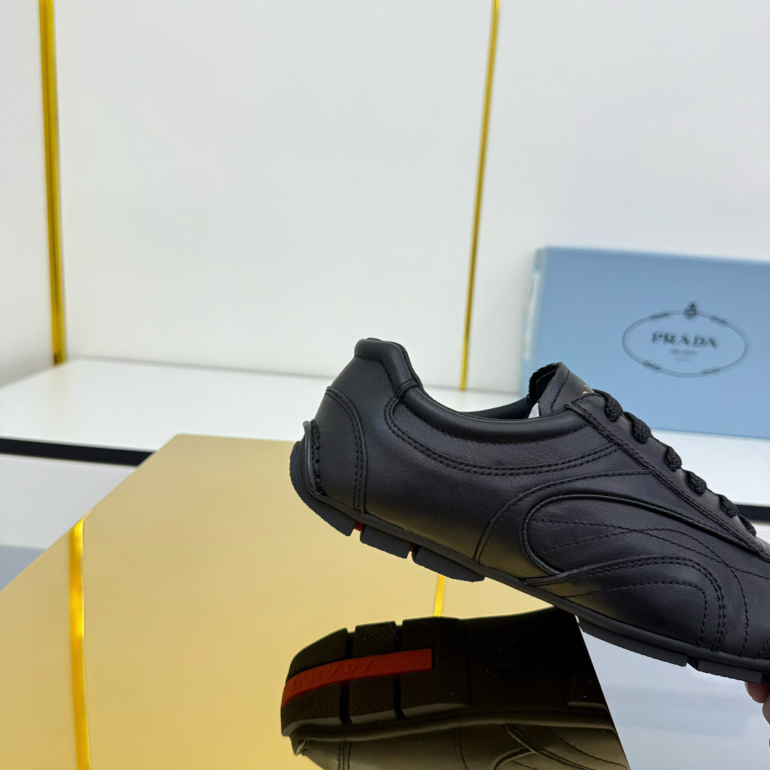 Prada 26s Montecarlo Re-Edition Sneakers Black Leather 986633