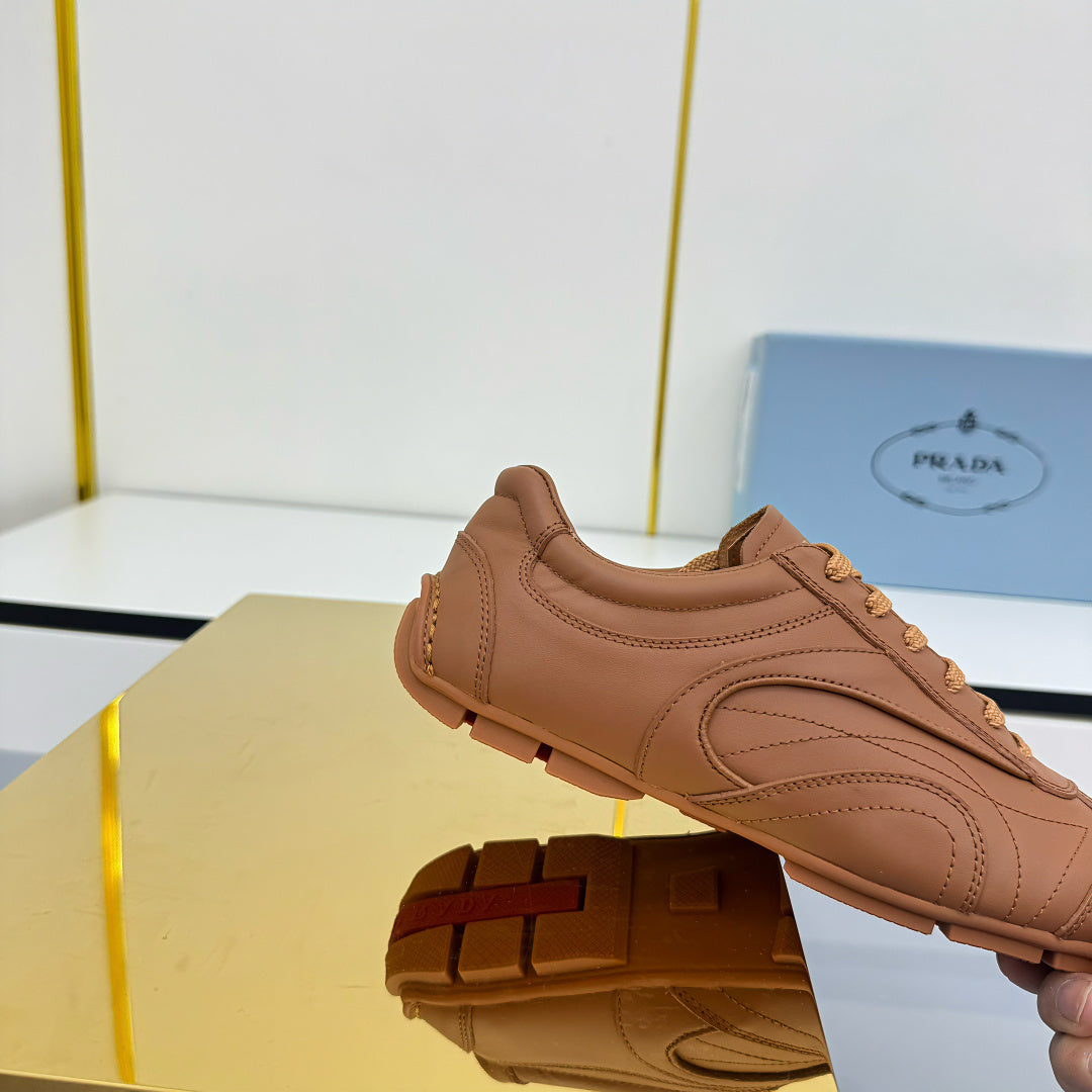 Prada 26s Montecarlo Re-Edition Sneakers Brown Leather 986635