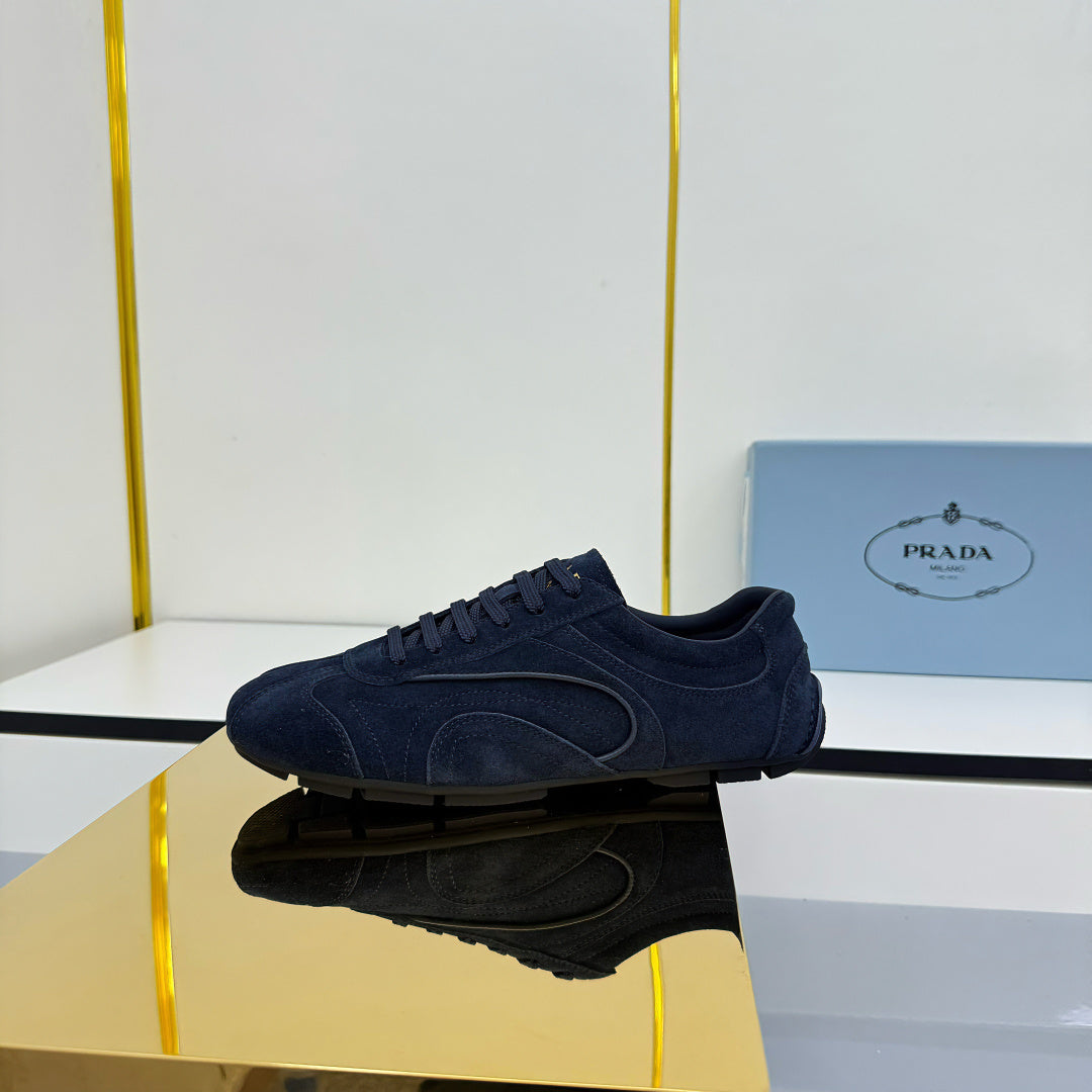 Prada 26s Montecarlo Re-Edition Sneakers Dark Blue Suede 986636