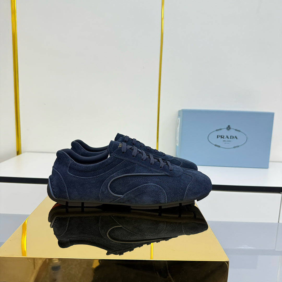 Prada 26s Montecarlo Re-Edition Sneakers Dark Blue Suede 986636