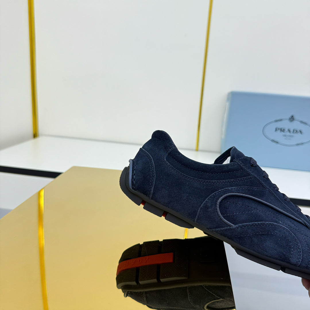 Prada 26s Montecarlo Re-Edition Sneakers Dark Blue Suede 986636