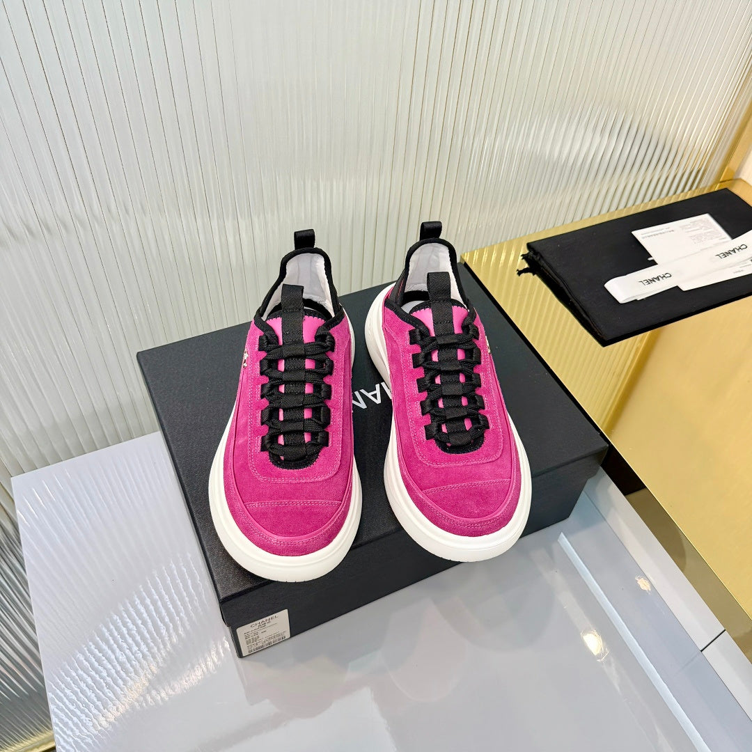 CC 26s Casual Sneakers Hot Pink Suede 928040