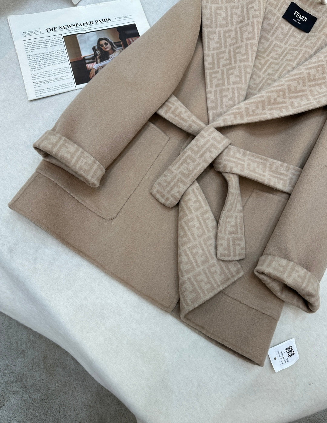 Fendi 25 Jacket Light Camel Wool 0014