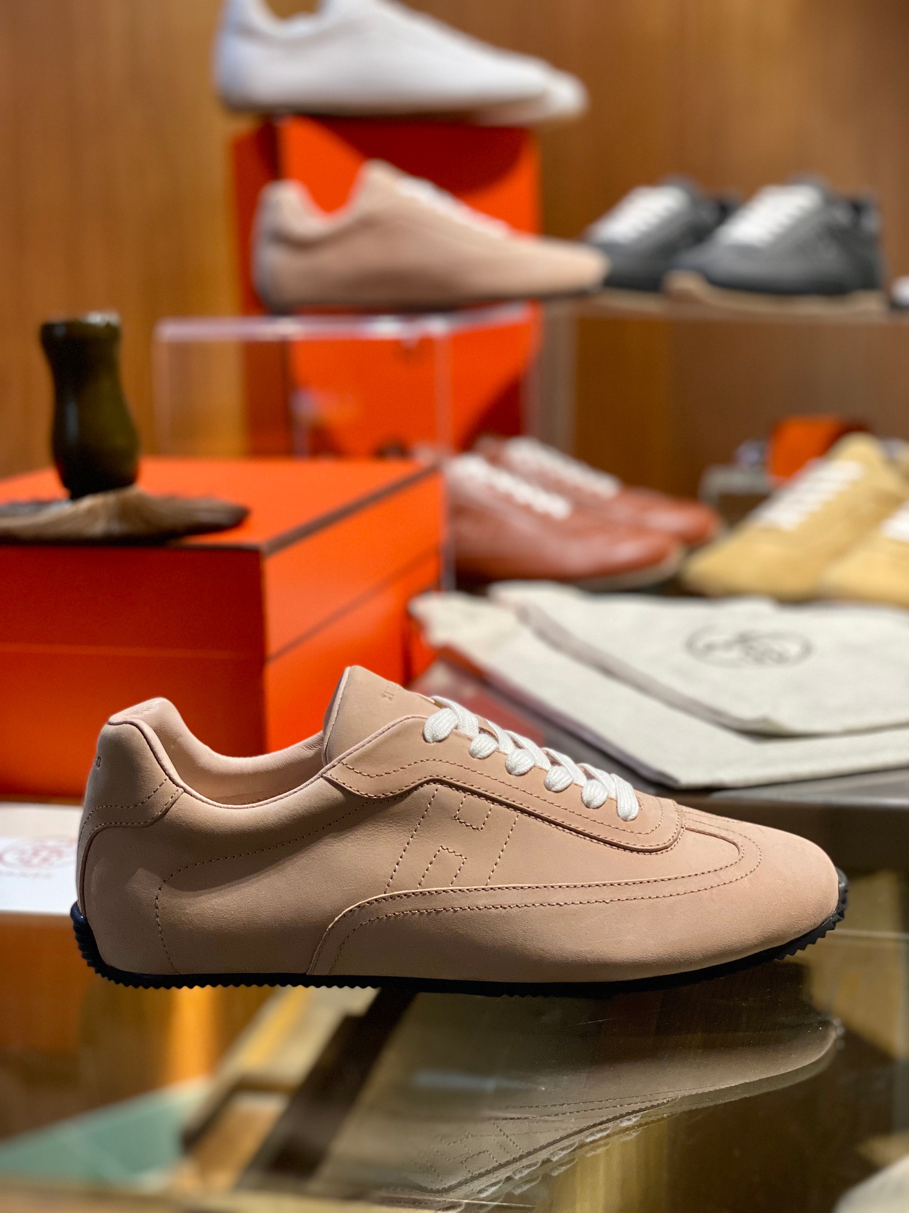 HM Master Sneaker Beige Perlino Supple Calfskin 891616