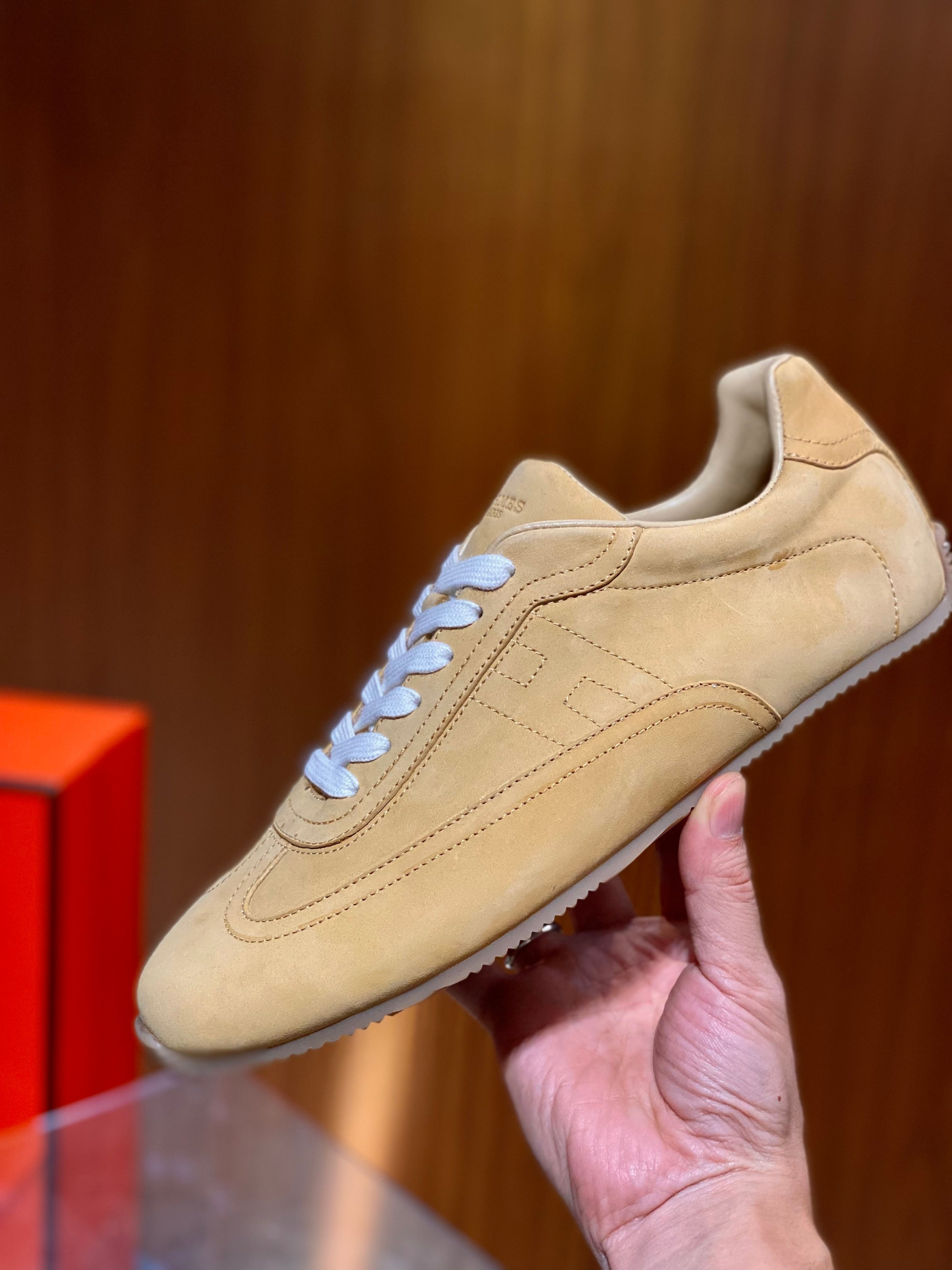 HM Master Sneaker Beige Perlino Supple Calfskin 891616