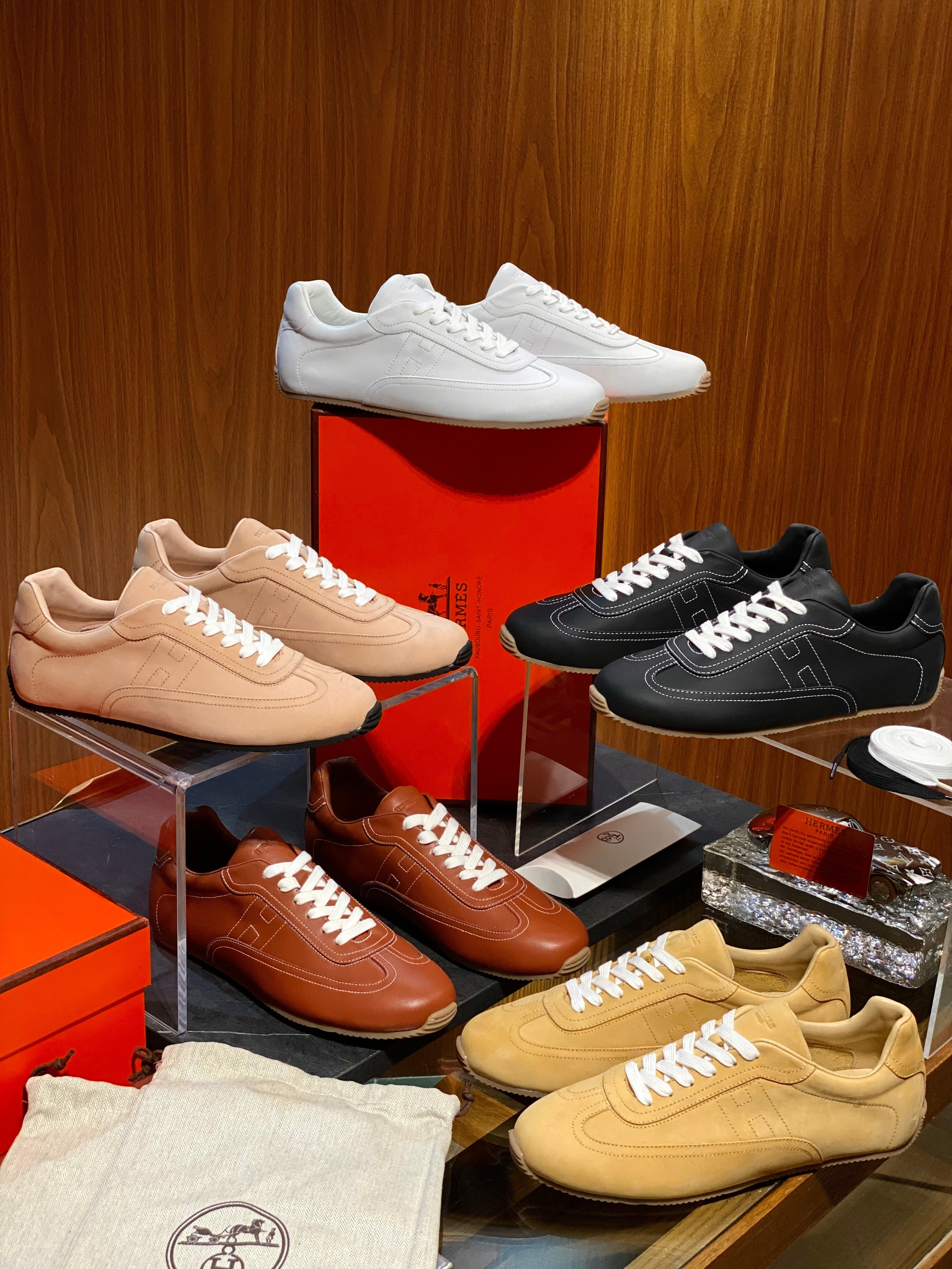 HM Master Sneaker Beige Perlino Supple Calfskin 891616