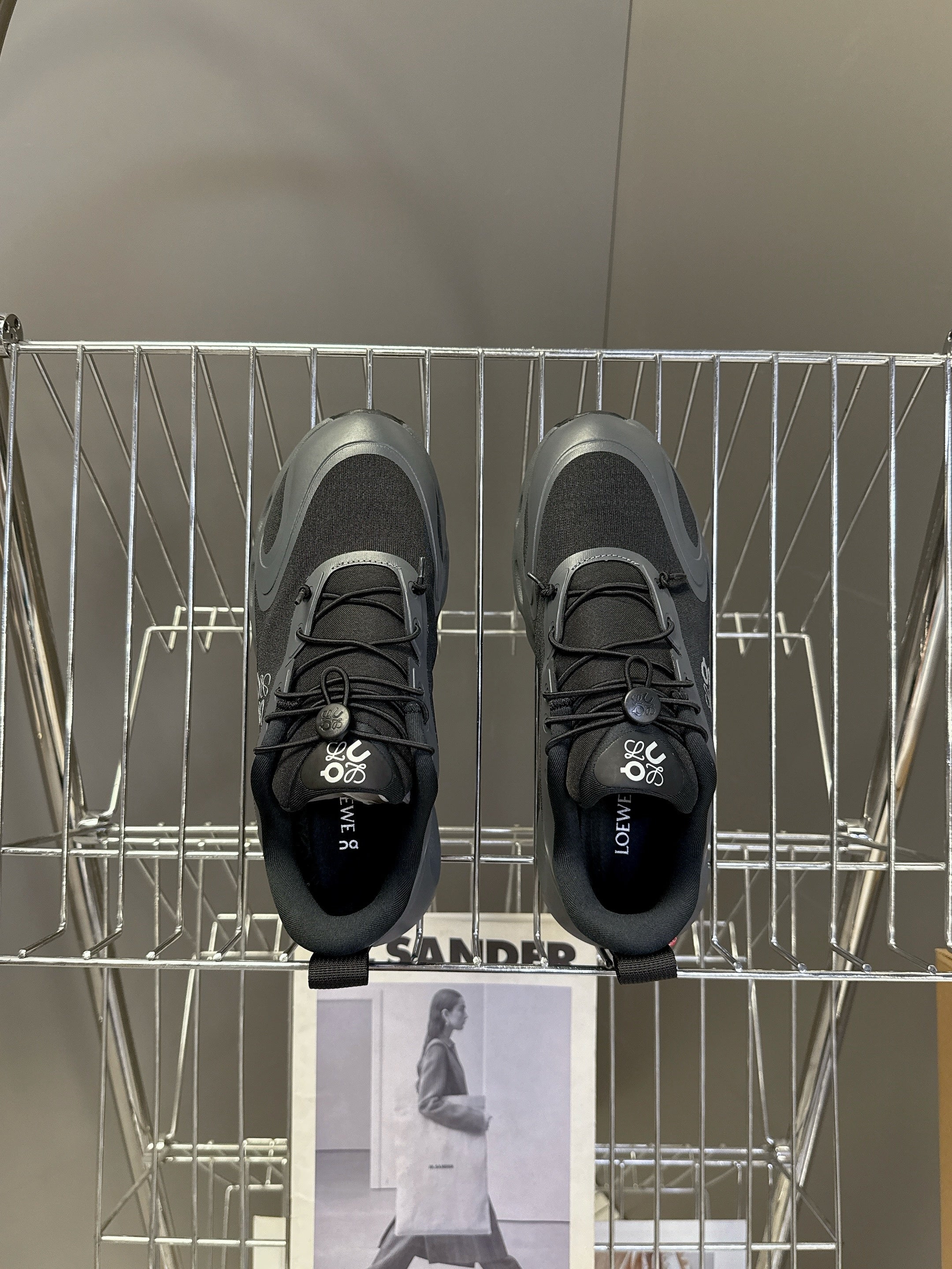 Loewe x On Cloudsolo Sneakers Black Polyester and Mesh 536839