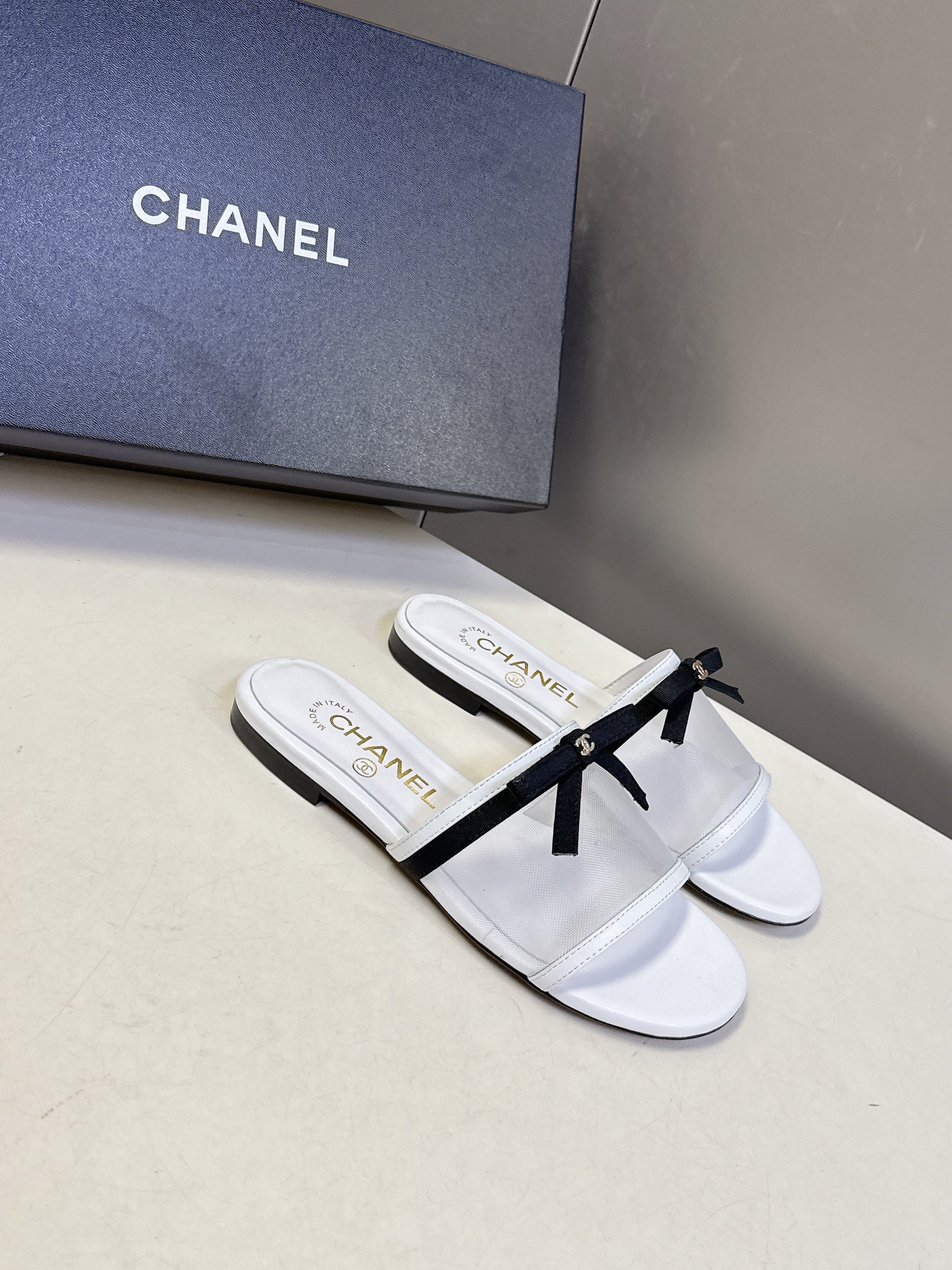 CC Spring Summer 2026 Mules White Mesh Lambskin 635500
