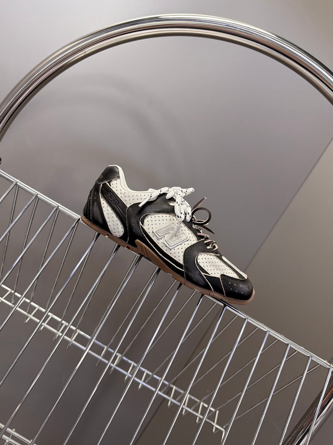 Miu 26s x New Balance 530 Sneaker Black White Mesh Leather 994216