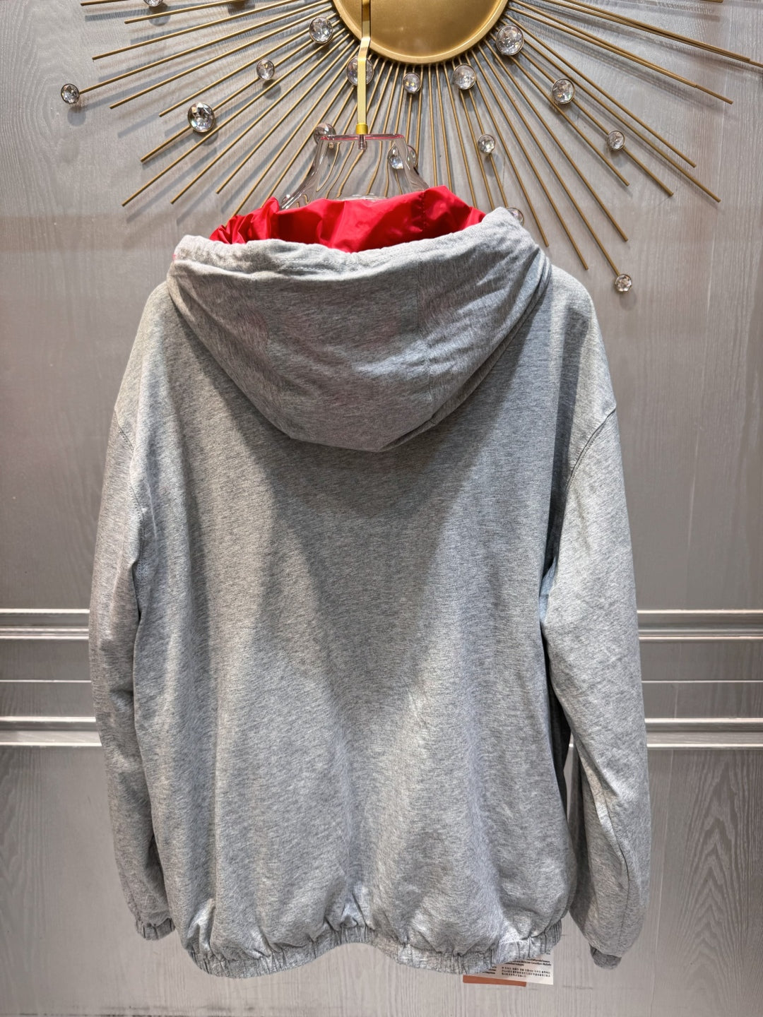 Miu Miu 25 Jacket Red Gray Cotton