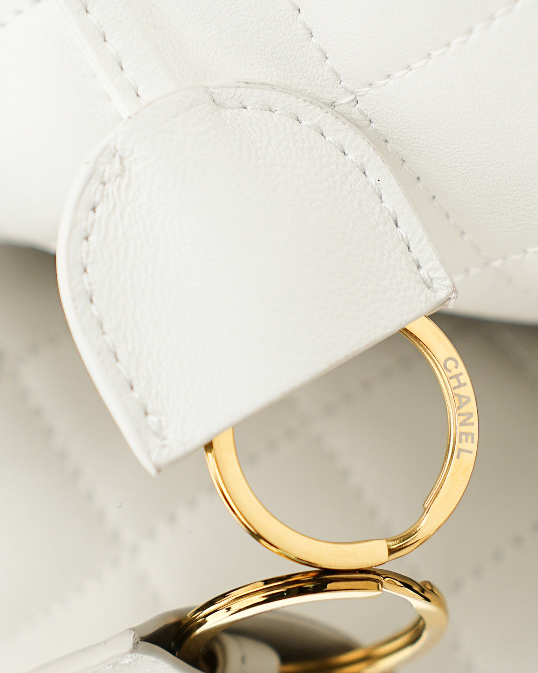 Chanel 2026 Lucky Bag 22cm White Sheepskin