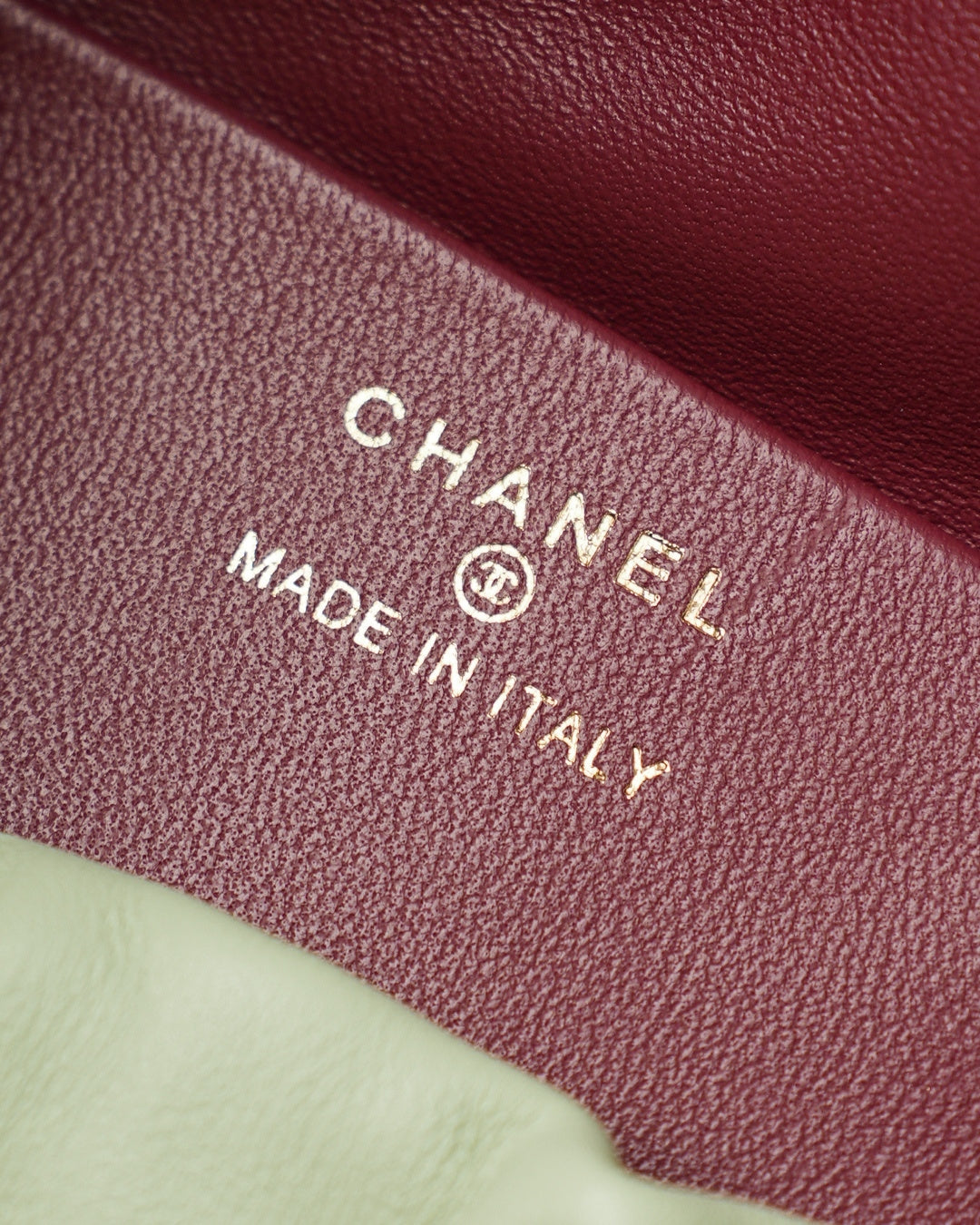 Chanel 2026 Lucky Bag 22cm Light Sage Green Sheepskin