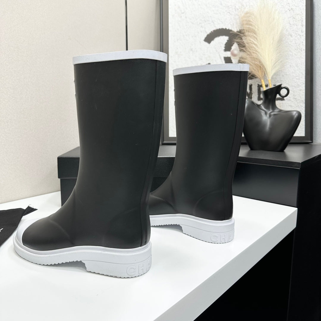 CC 26s Rain Boots Black Rubber 927136