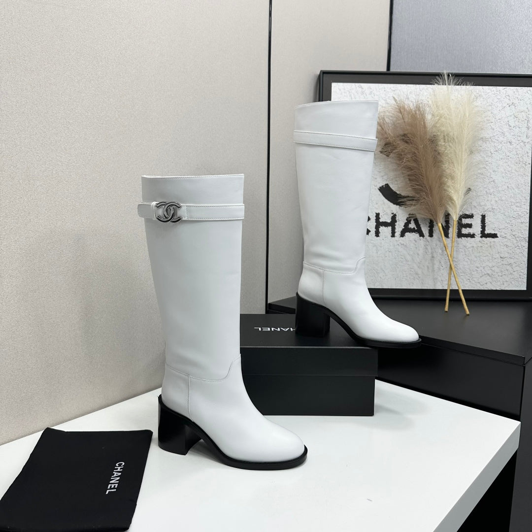 CC FW 2026 Long Boot White Cowhide 925681