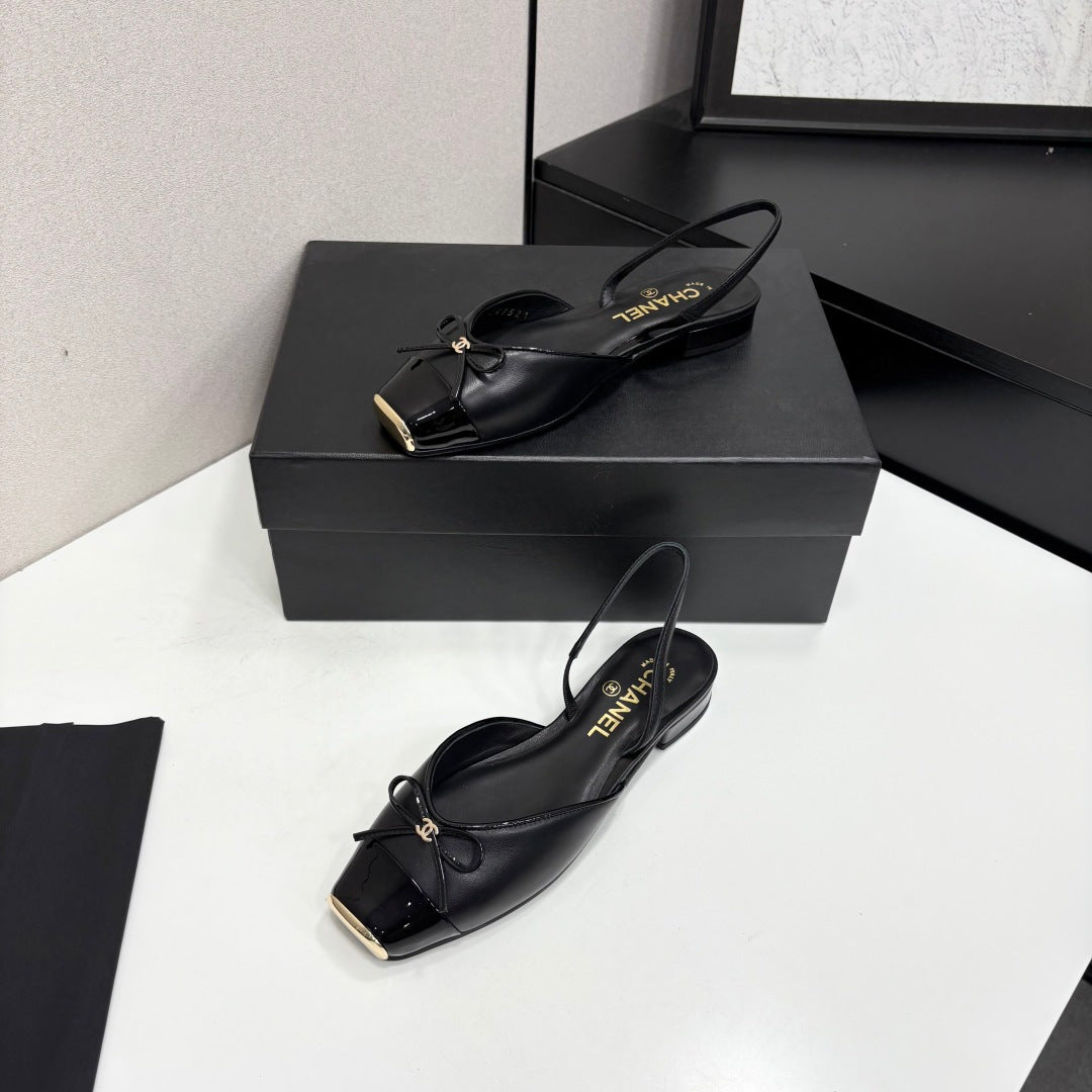 CC 2026 Slingbacks Black Black Logo Leather 193759