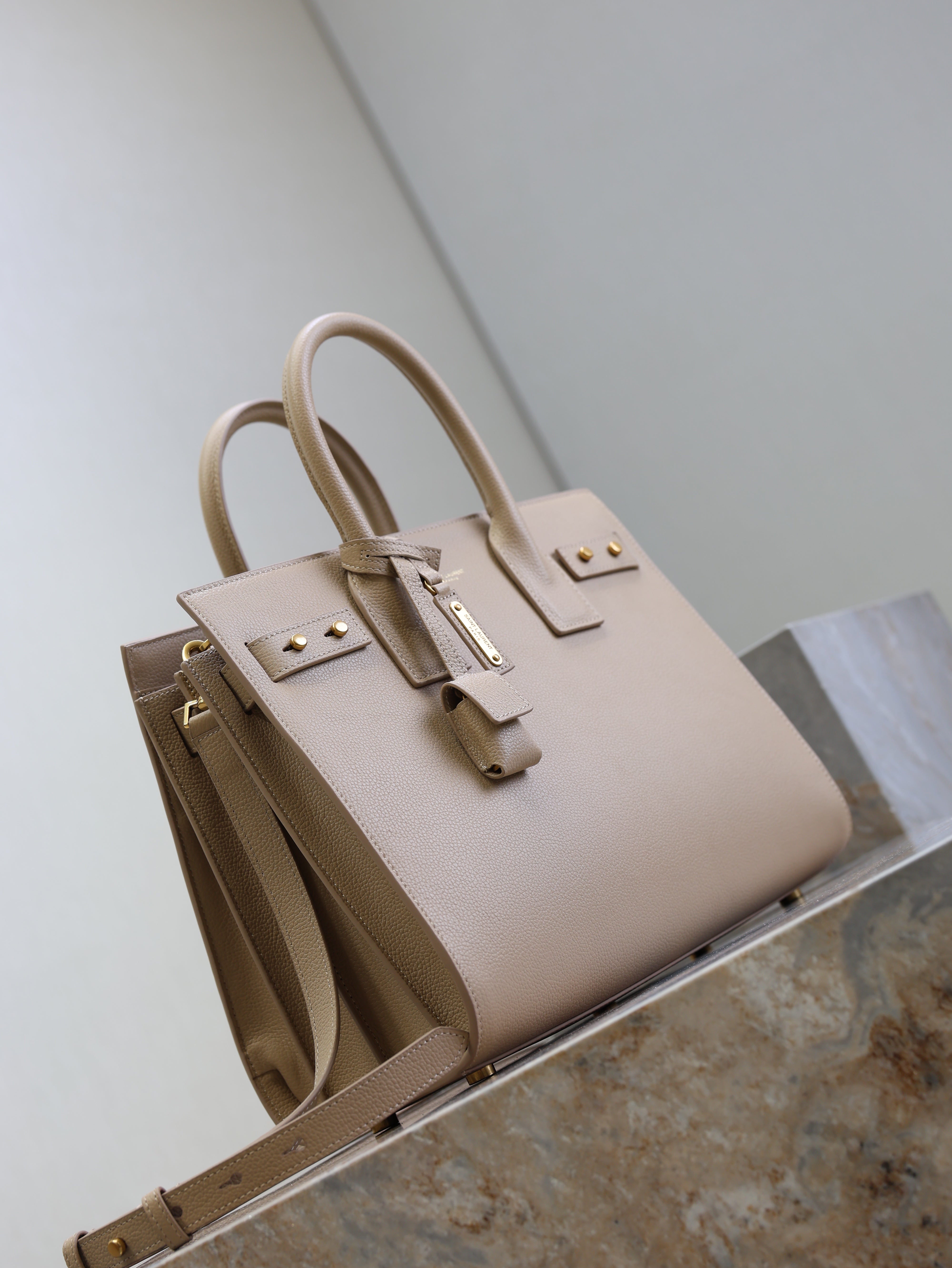 YSL Sac De Jour Nano 32cm Beige Cowhide GHW