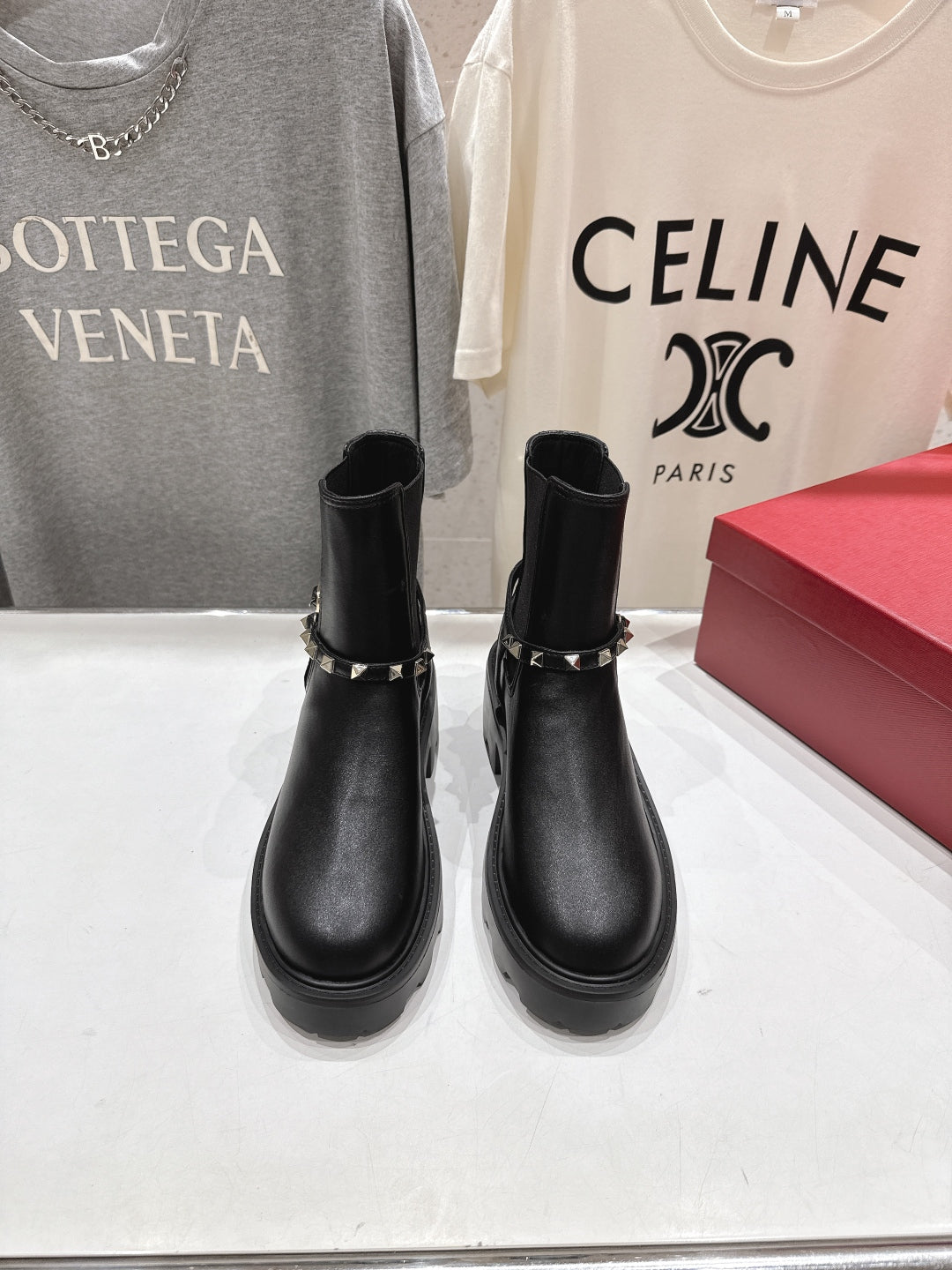 VT ankle boots black calfskin 174449