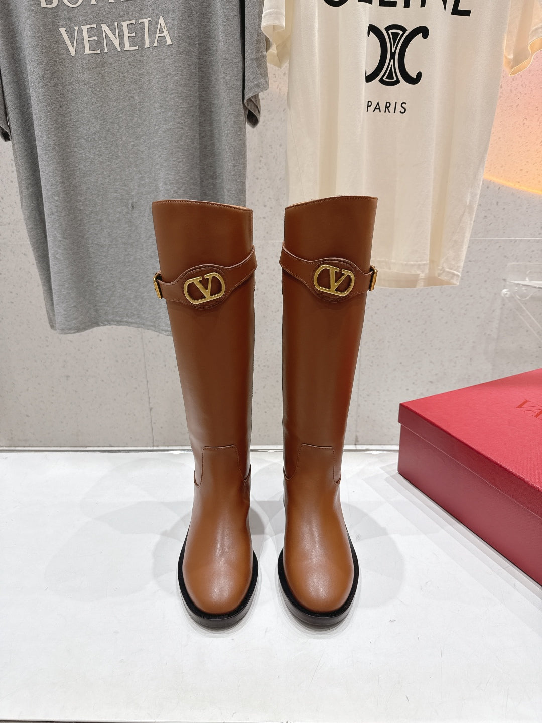 Valentino 2025 Boot Brown Calfskin 435096