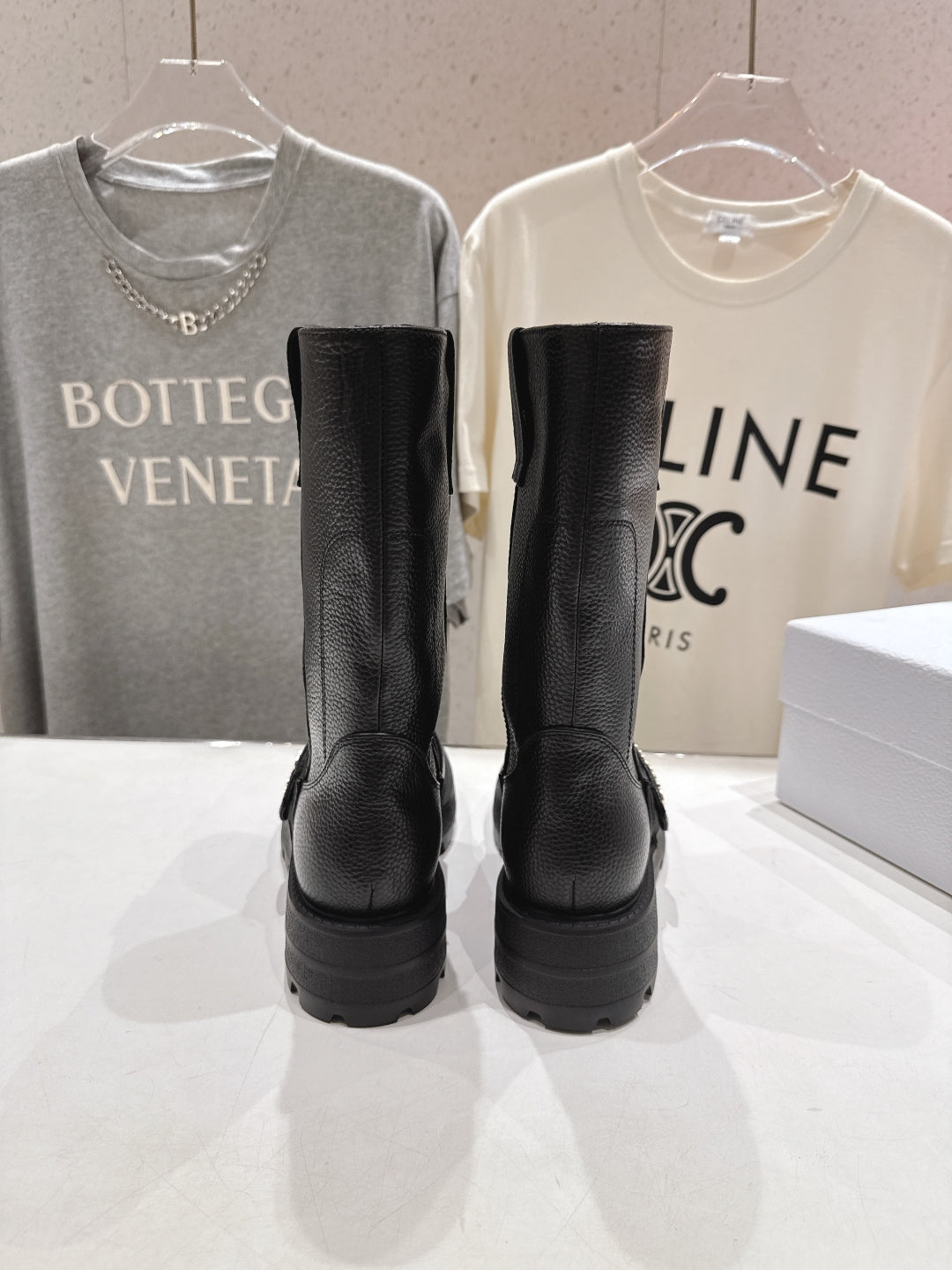 CD D-Quest Boot 35mm Black Grained Calfskin 492054