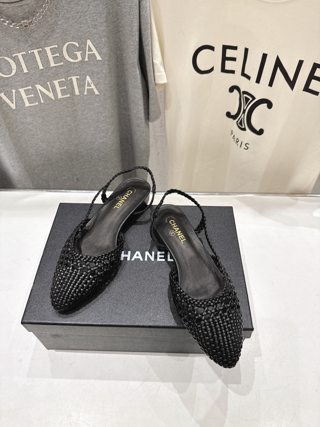 CC 26s Slingback Flat Black Distinct Woven 888093