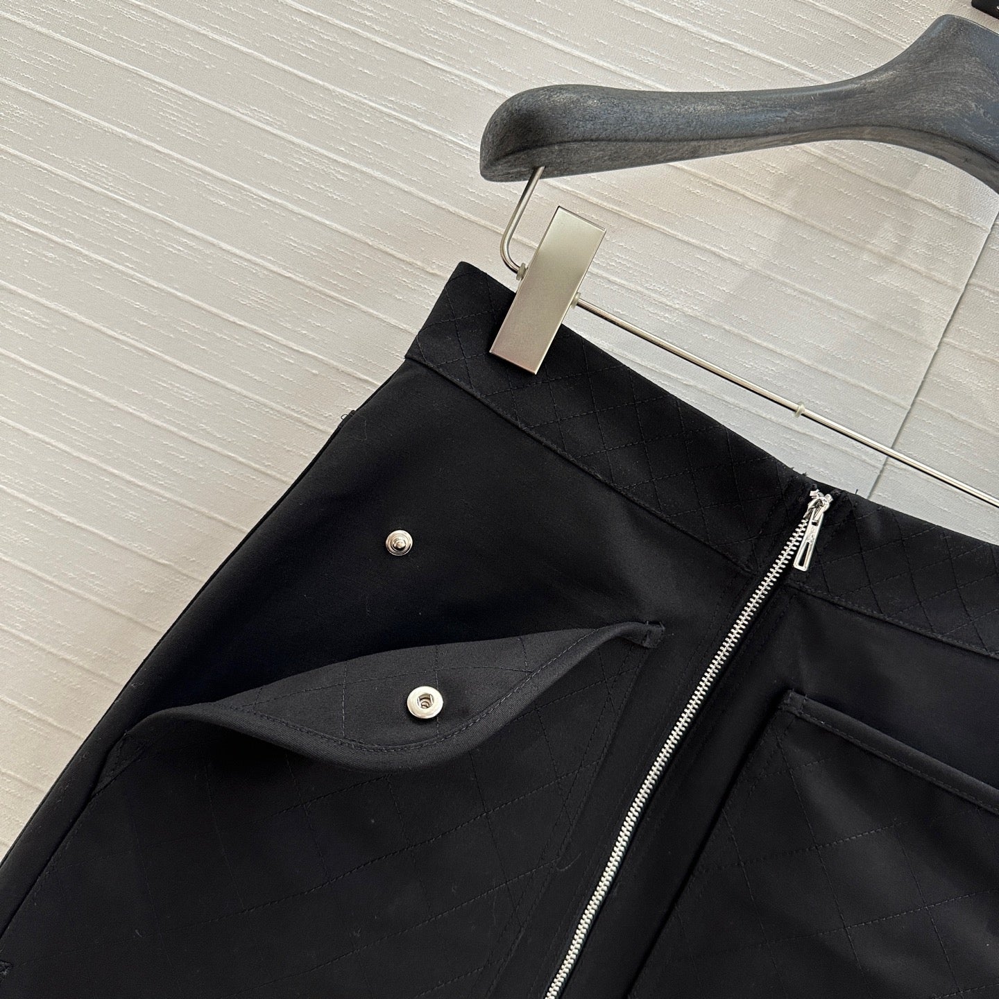 Hm 25 Zippered Skirt Black Cotton