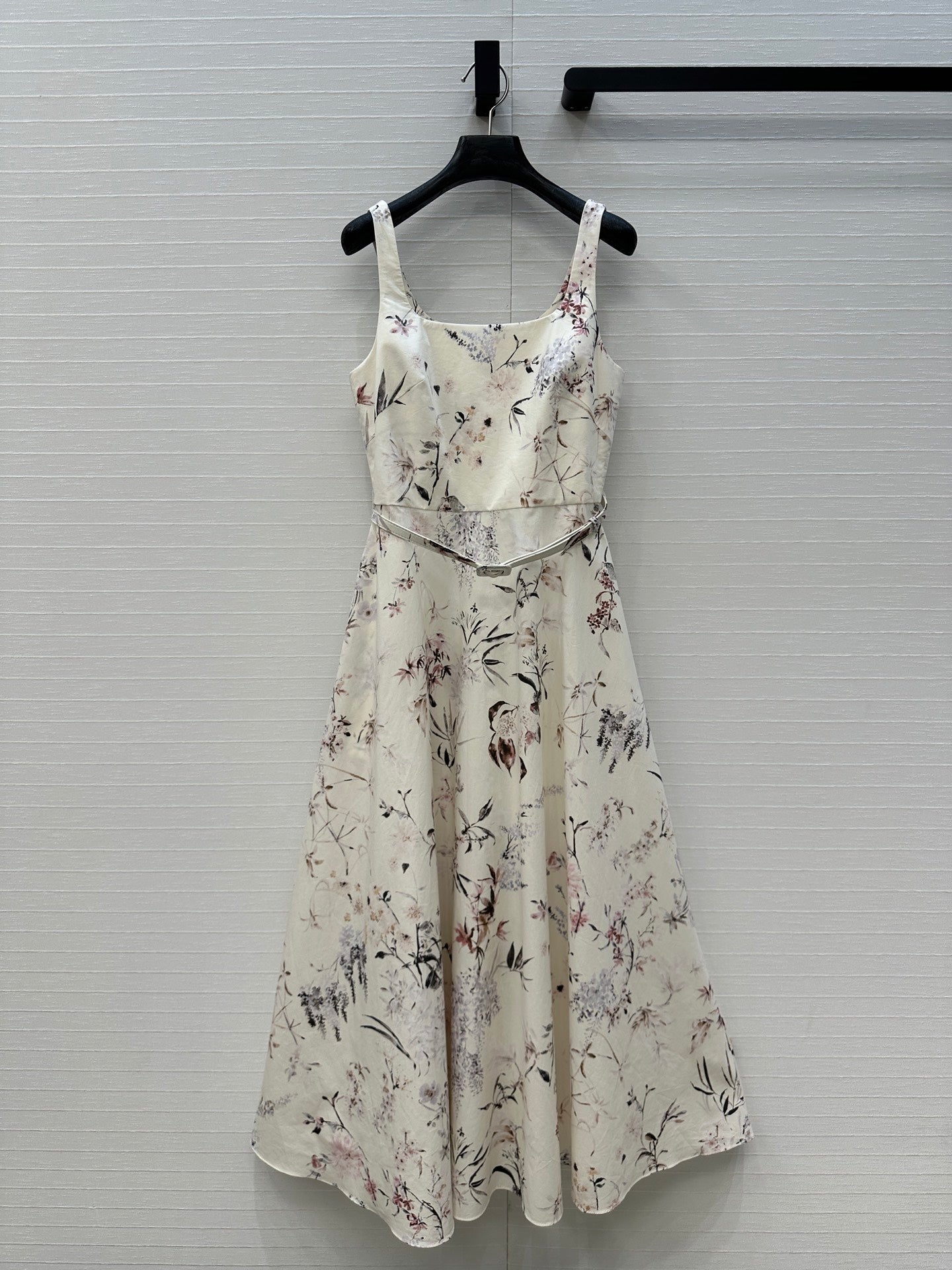 CD 25 Printed Suspender Long Skirt Cotton