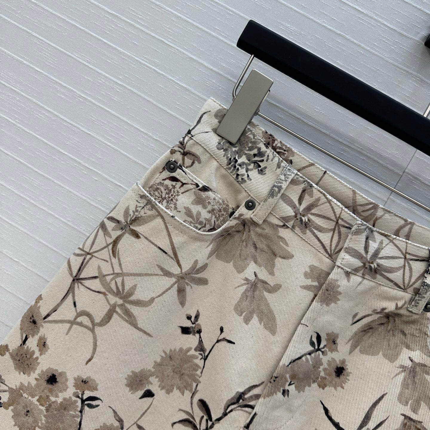 CD 25 Printed Denim Trouser Cotton