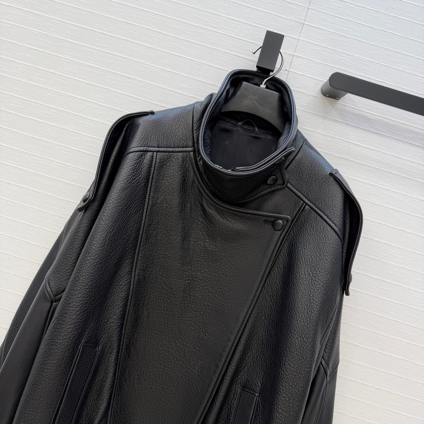 YSL Bomber Jacket Black Lambskin 360978