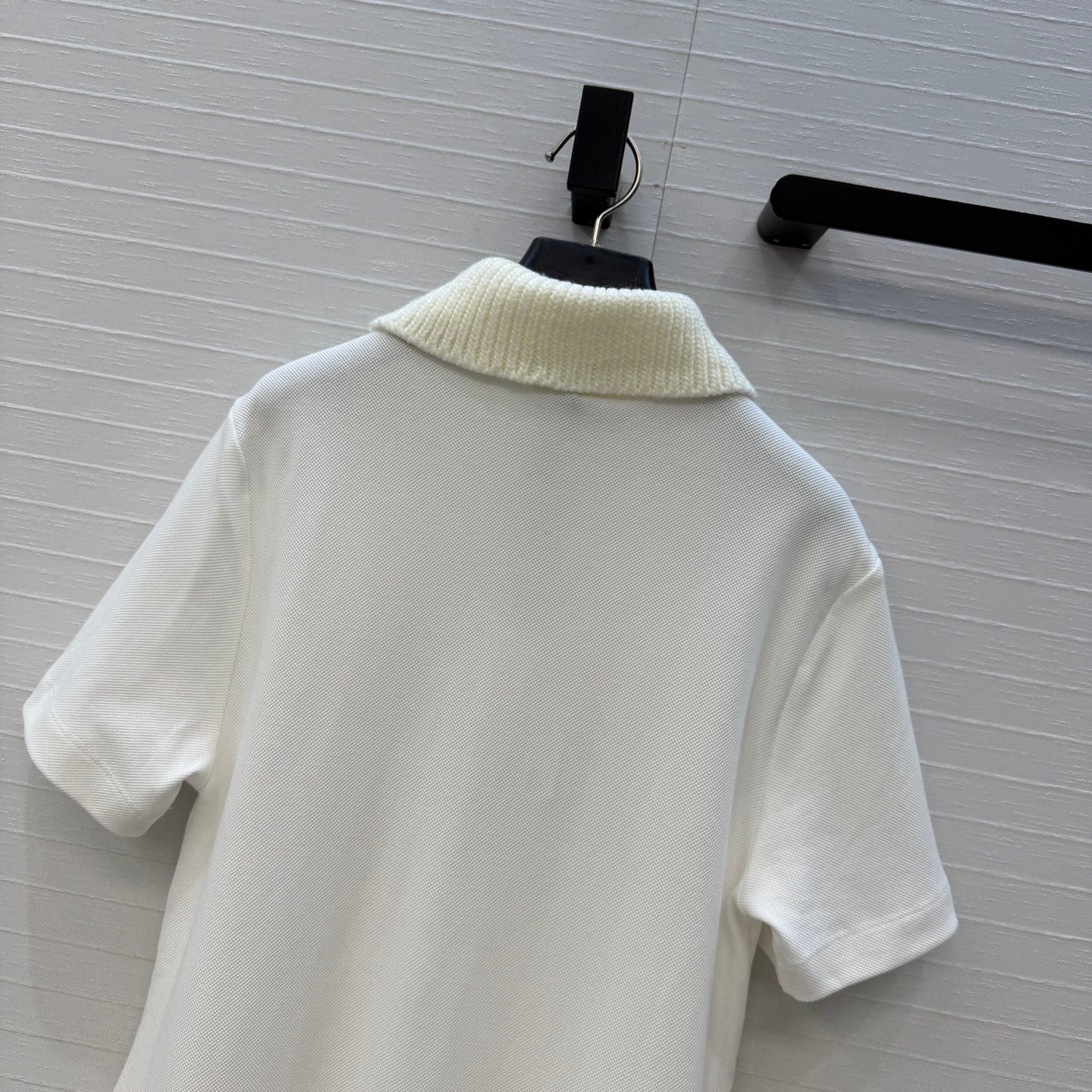 Moncler 26s Piqué Polo Dress White Cotton 402926
