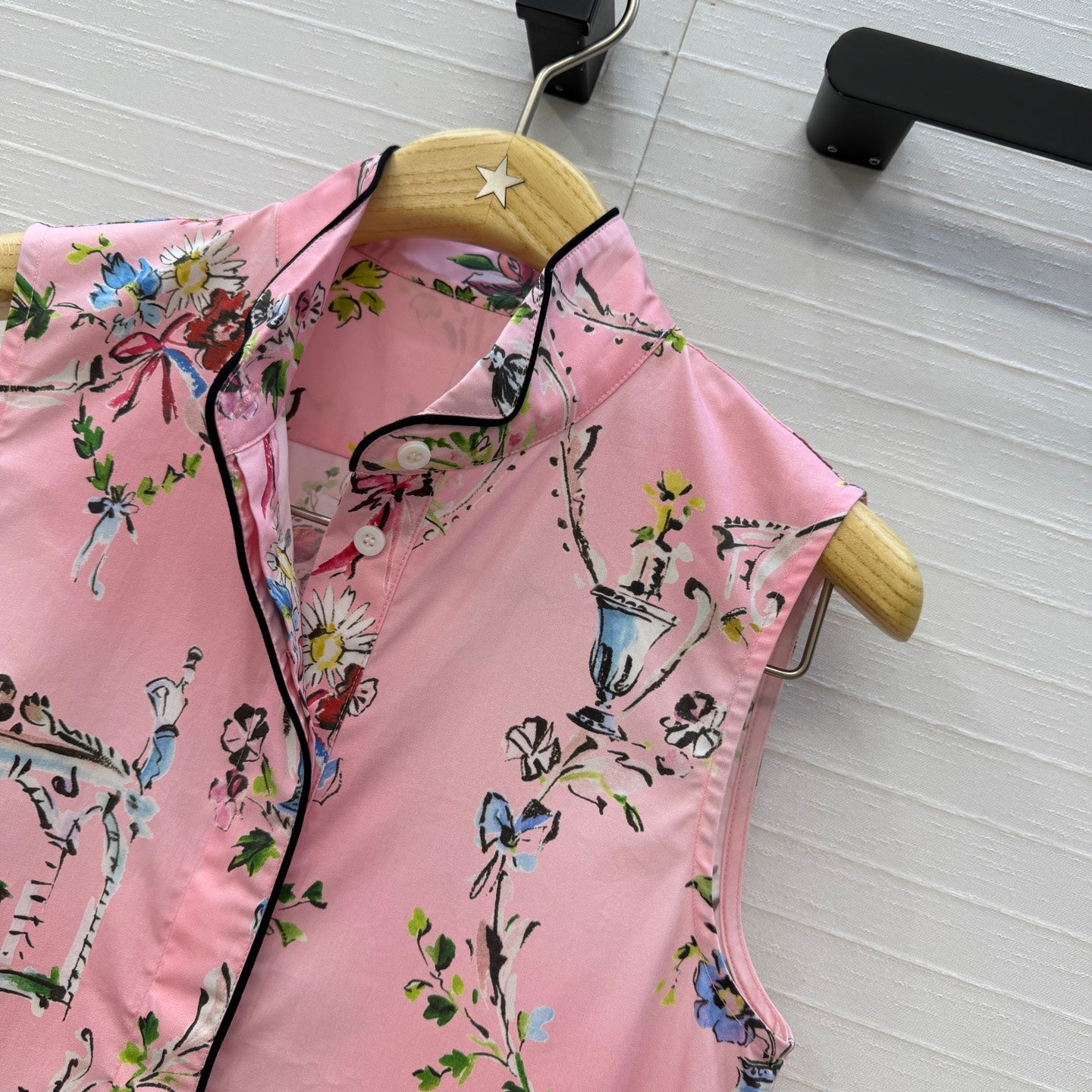 CD 26s Dioriviera Short Flared Dress Pink Cotton 402892