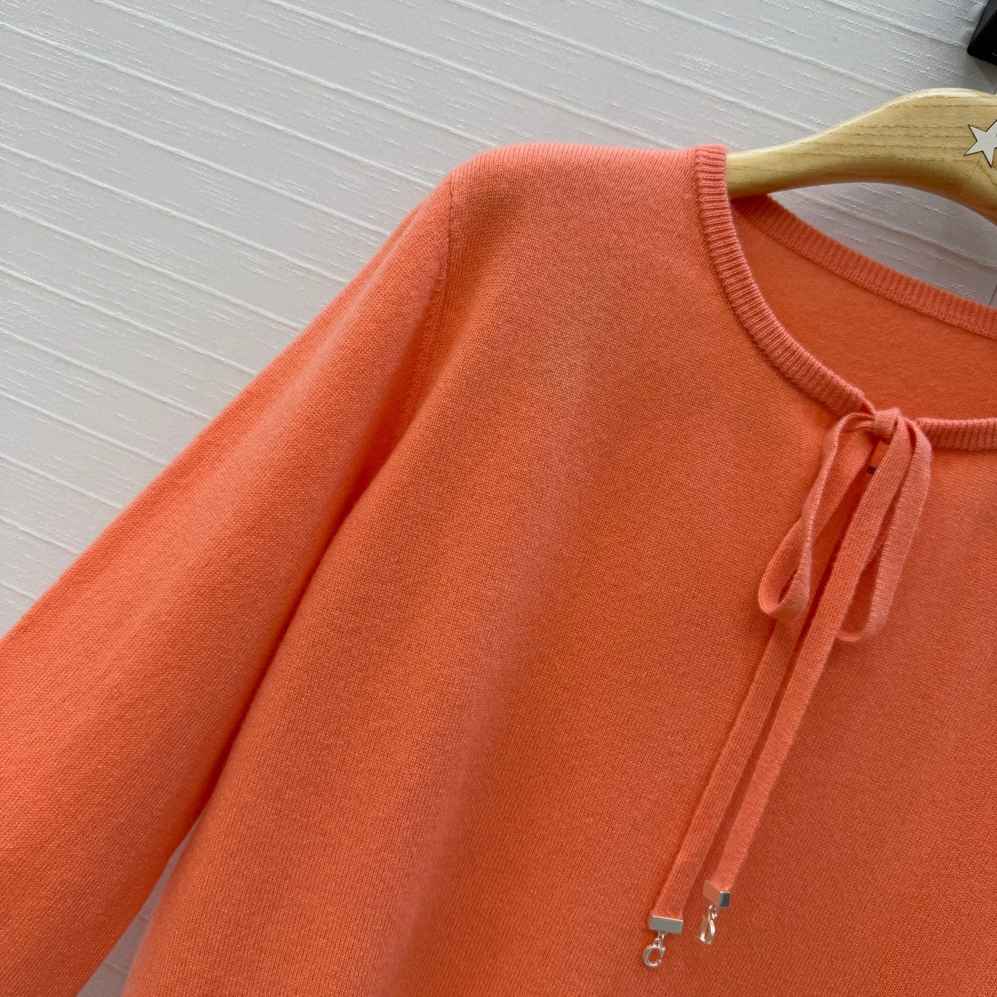 CD Tie-neck Sweater Pink Cashmere 402876
