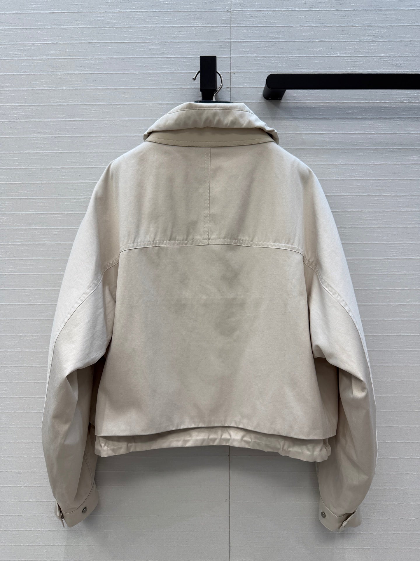 Loewe 26s Jacket Taupe Cotton Silk 402862