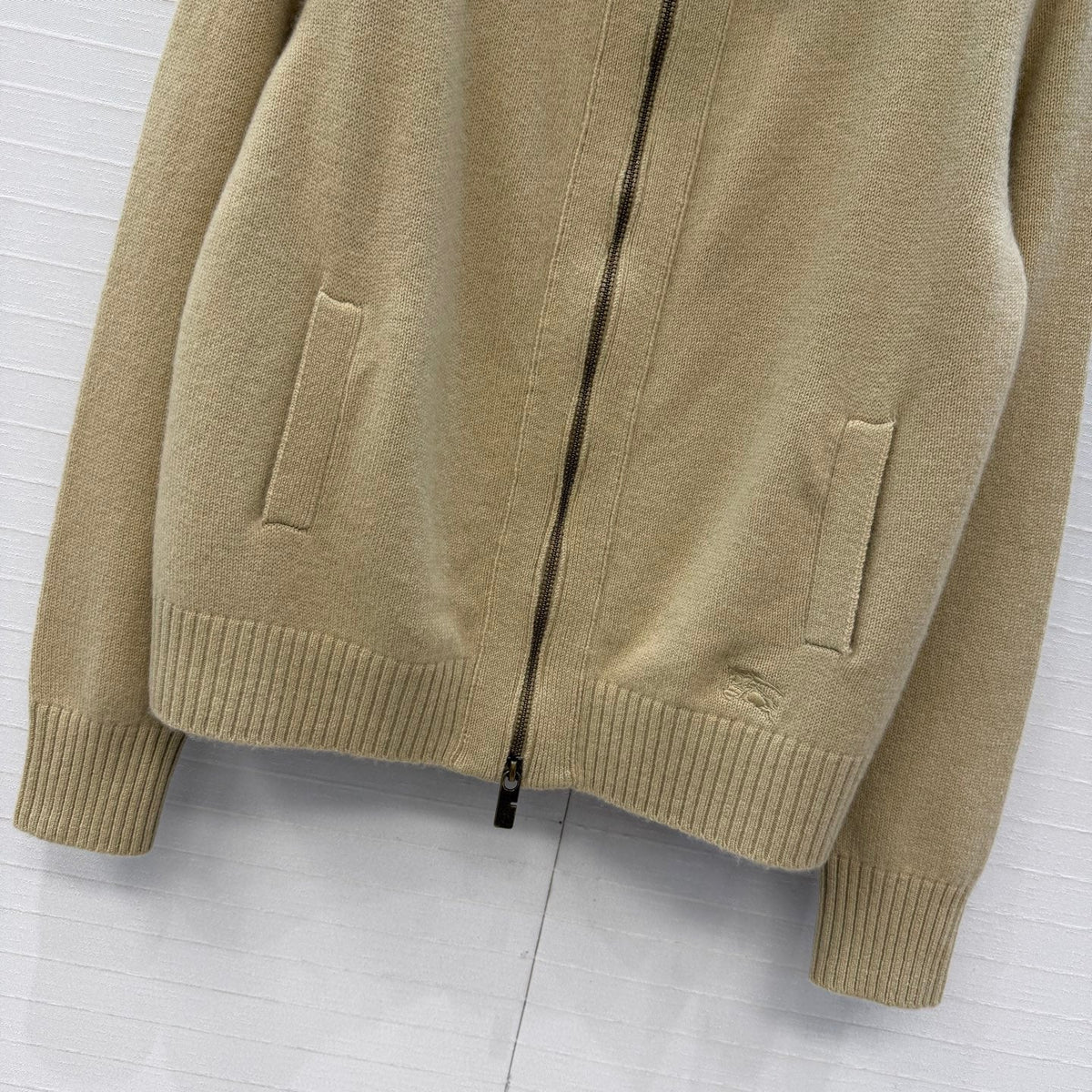 BRR 26s Zip Up Cardigan Beige Cashmere 428567
