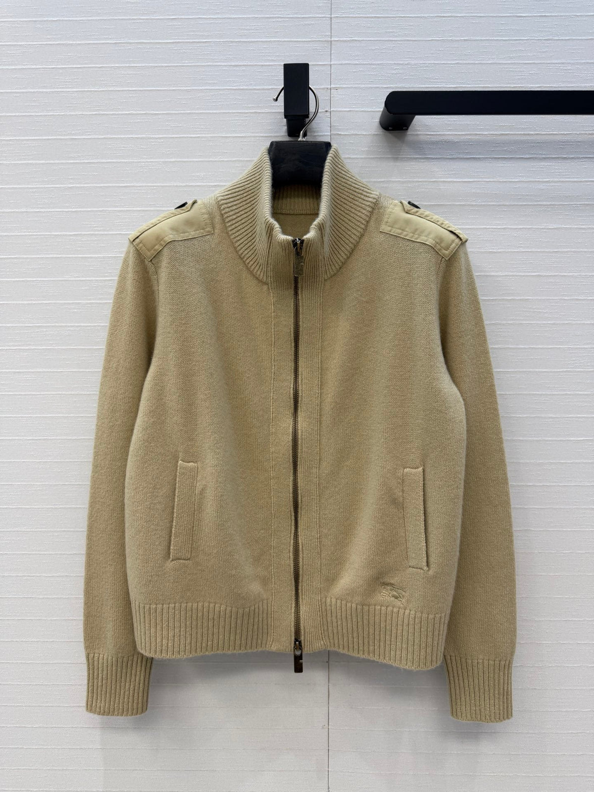 BRR 26s Zip Up Cardigan Beige Cashmere 428567