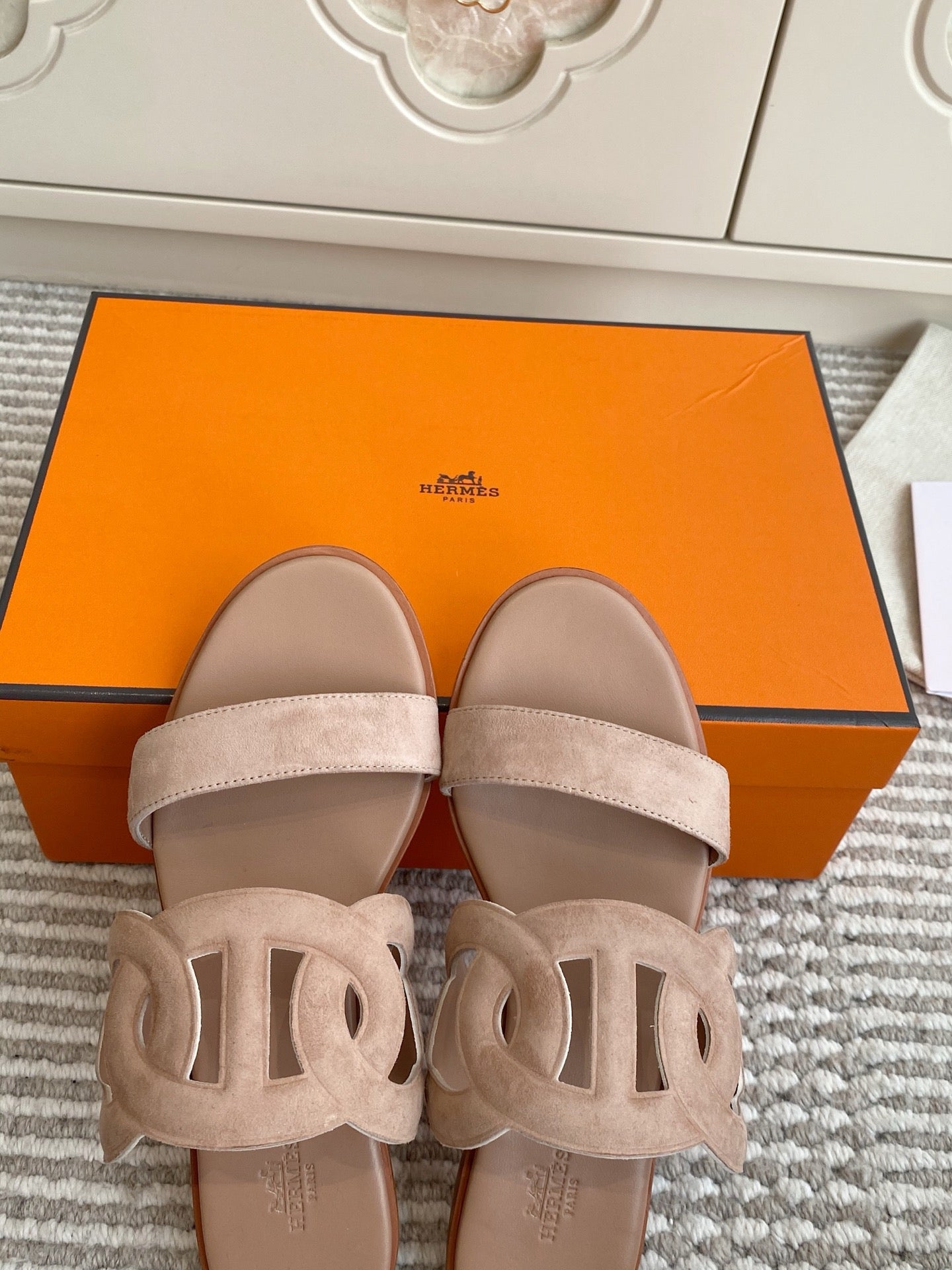 HM Lagune Sandal Light Khahi Suede 776538