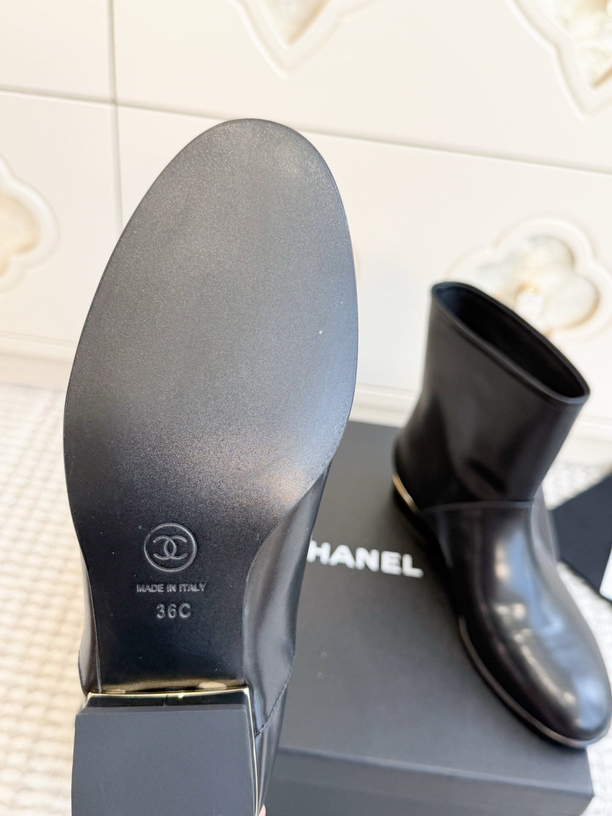 CC 26s Ankle Boots Black Black Leather 122042