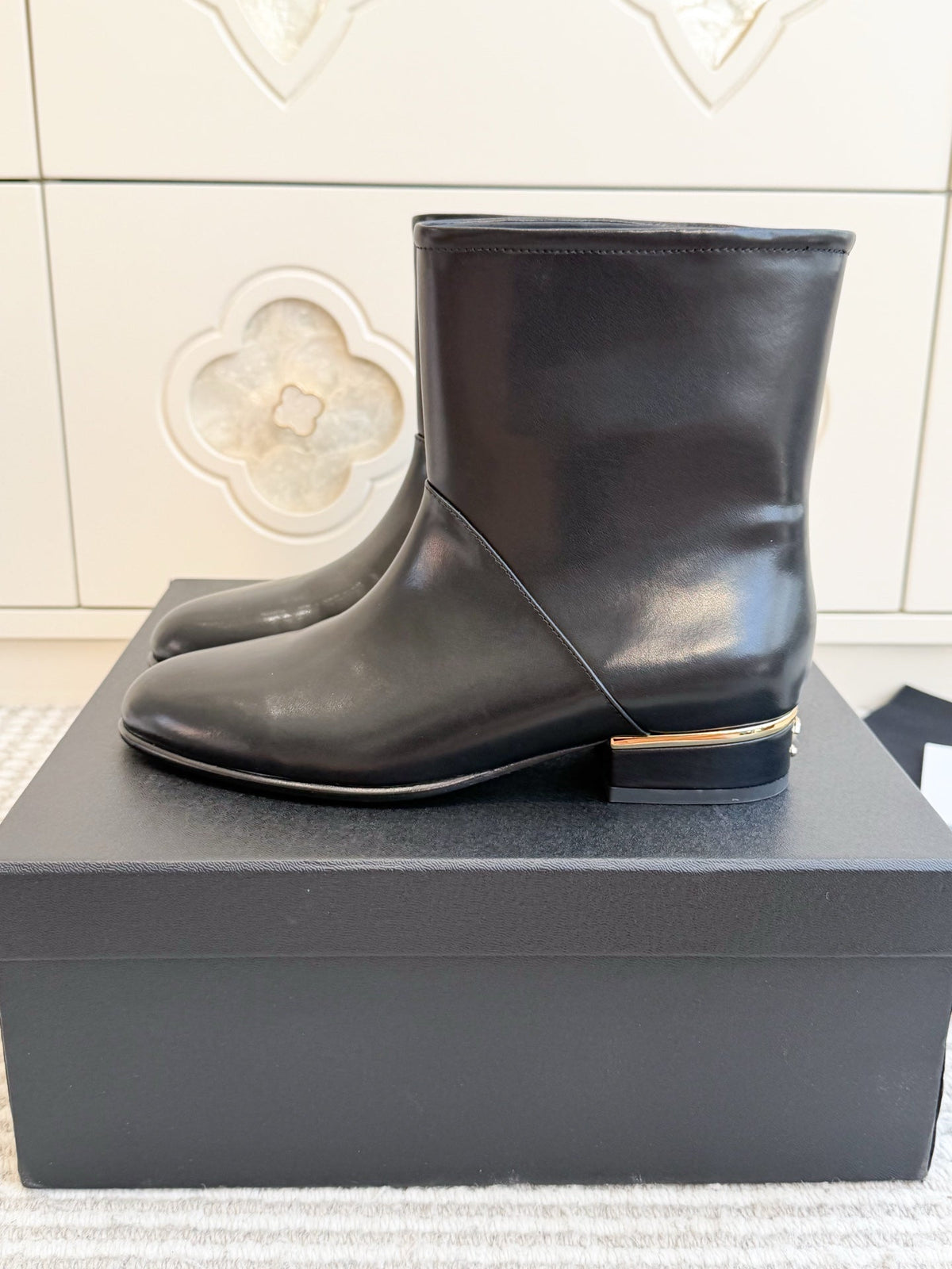 CC 26s Ankle Boots Black Black Leather 122042