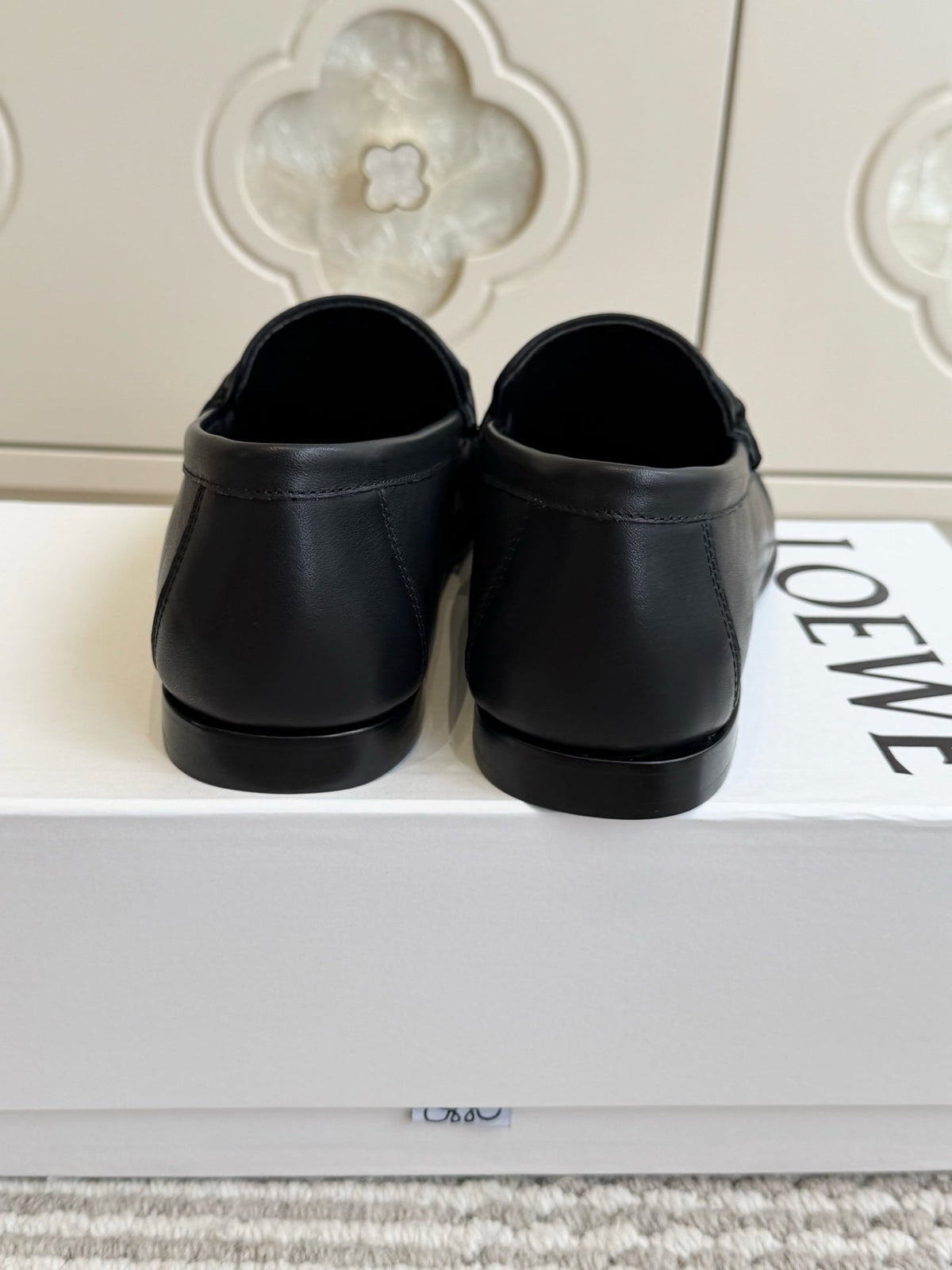 LW 2026 Loafers Black Black Logo Leather 193312