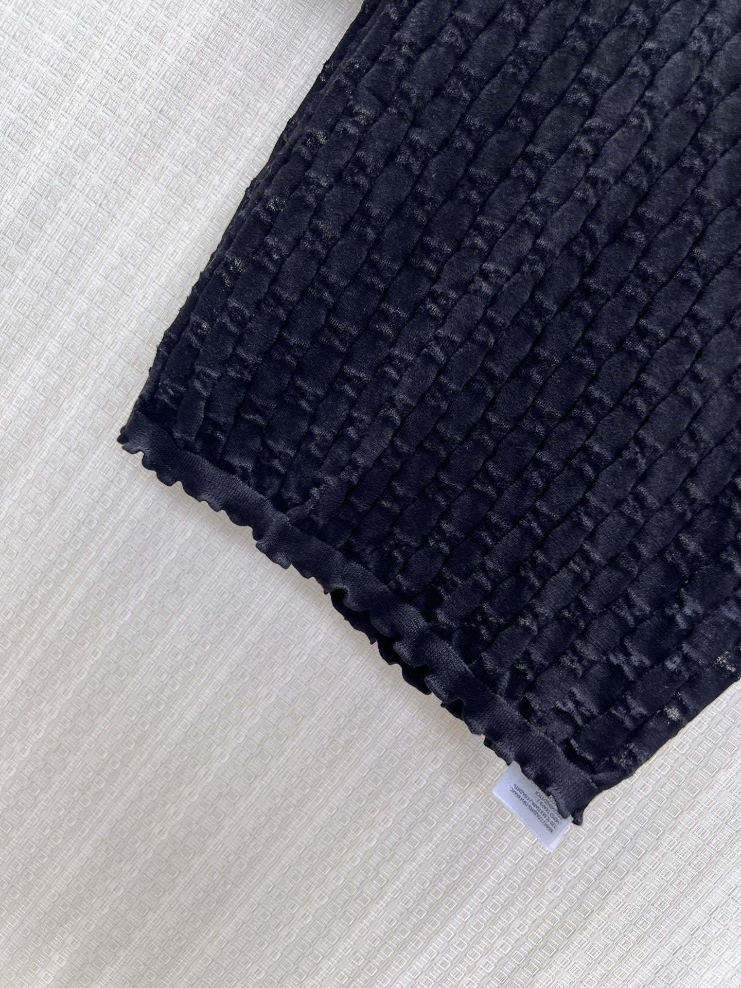 GG 26s Jacquard Knit Short-Sleeved Top Black Cotton 405392