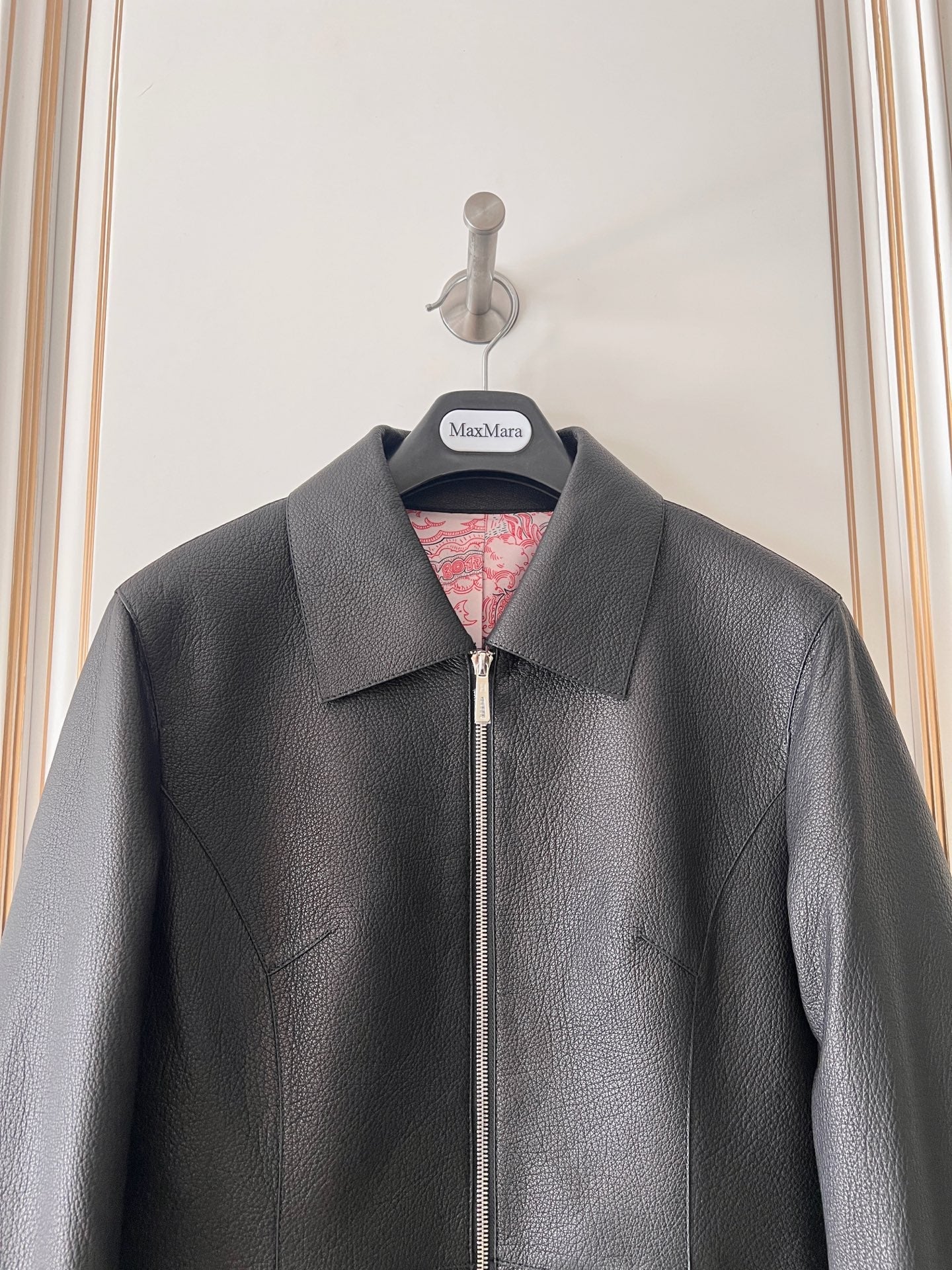 HM 26s Equestrian Jacket Black Leather 418978