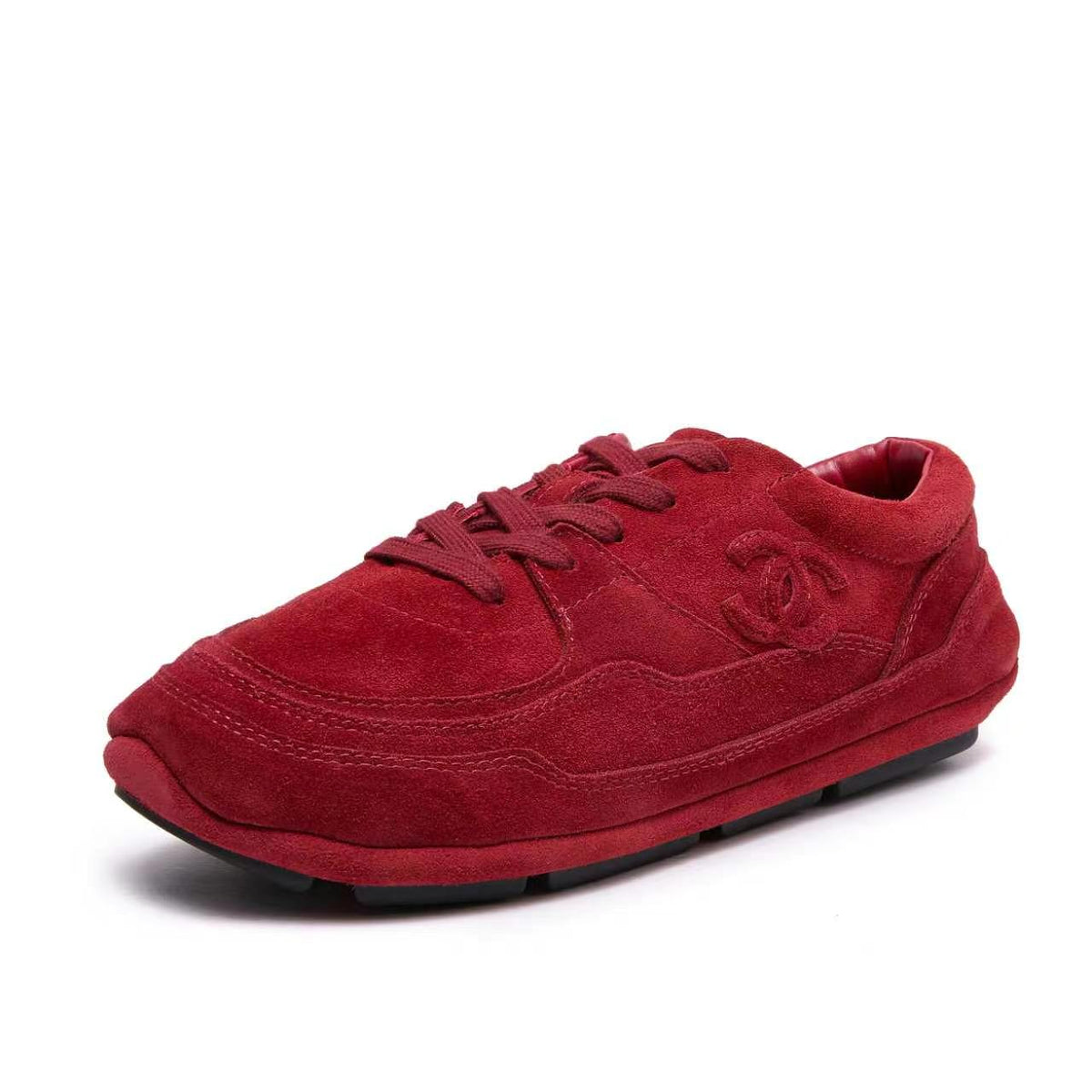 Chanel 26s Sneakers Burgundy Suede 168244