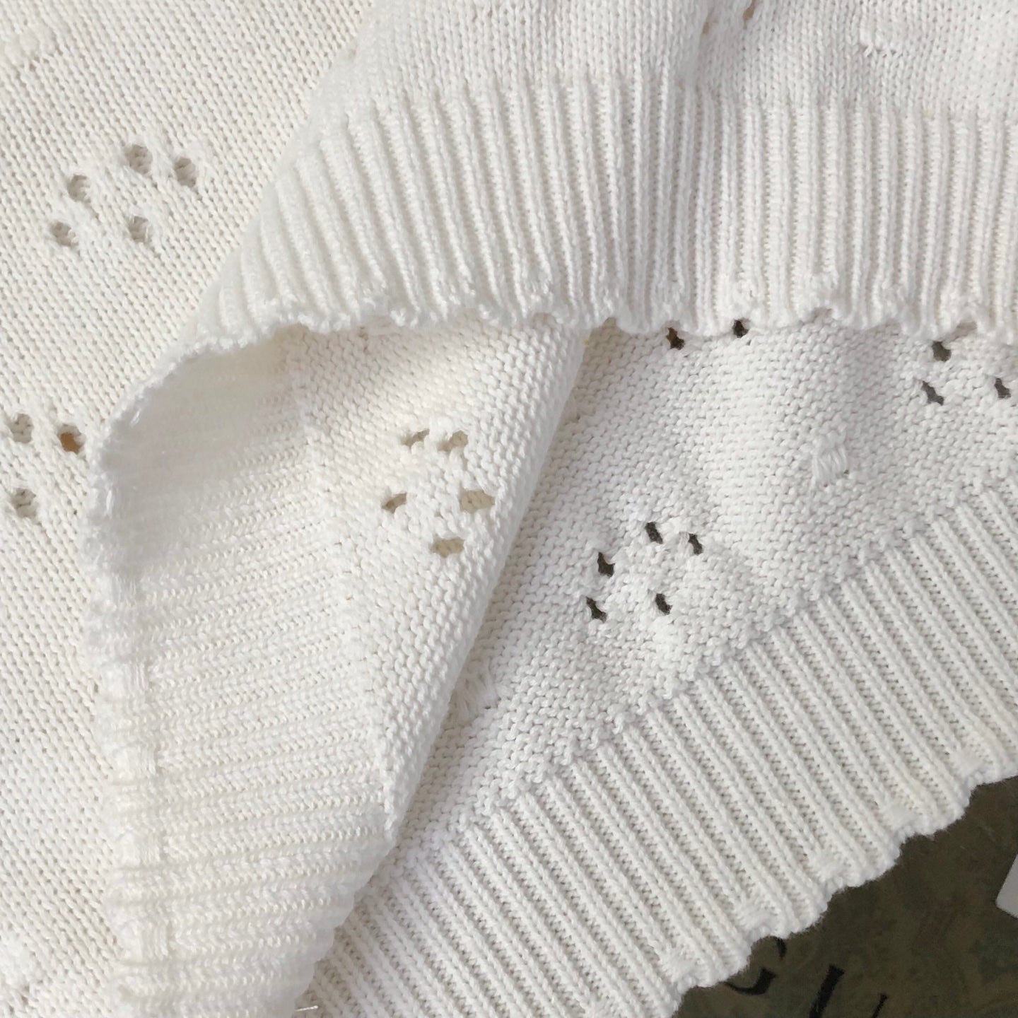 Miu Crew Neck Sweater White Cotton 394303