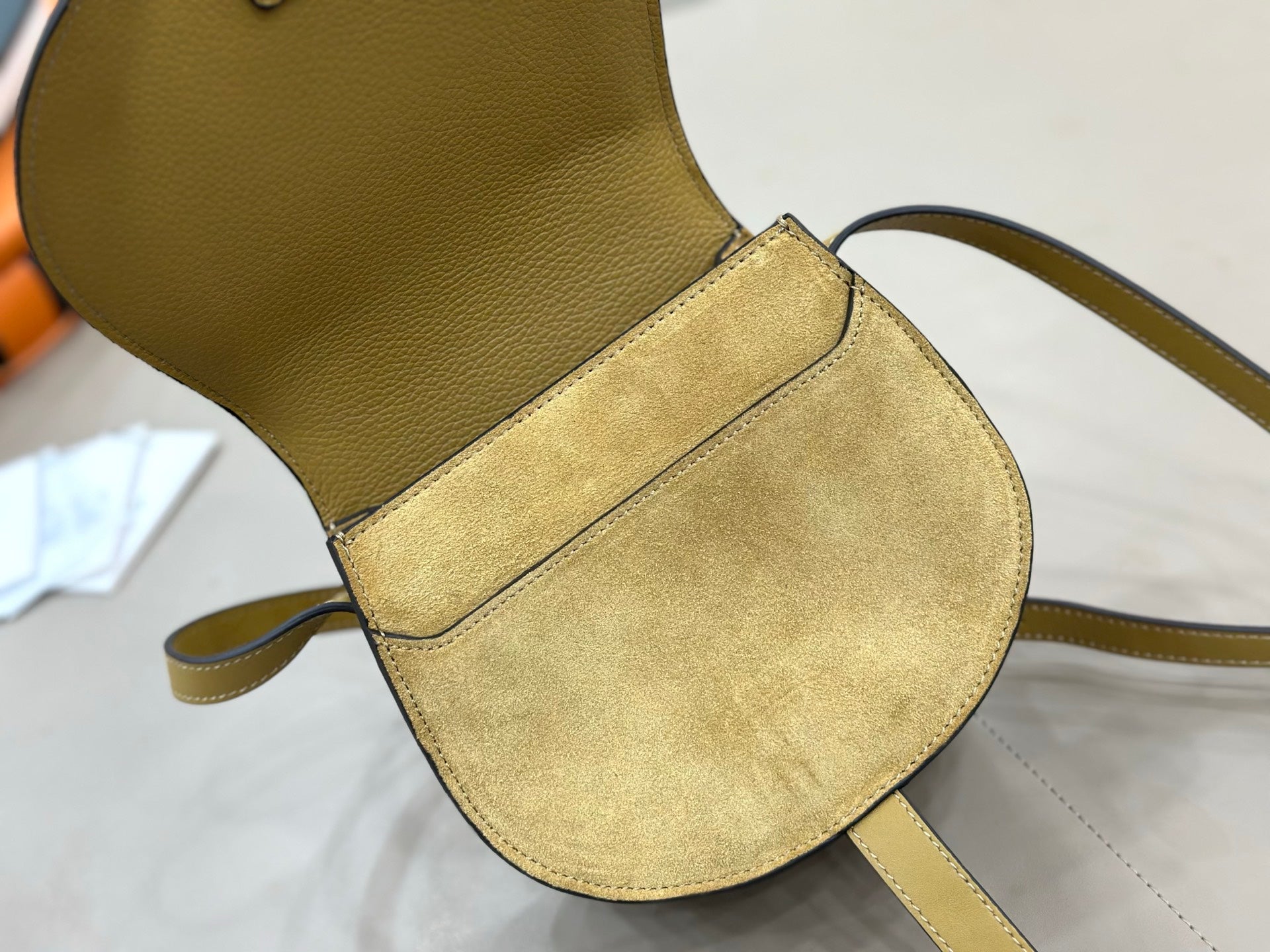 Chloe Small Marcie Saddle Bag Khahi Suede 281219