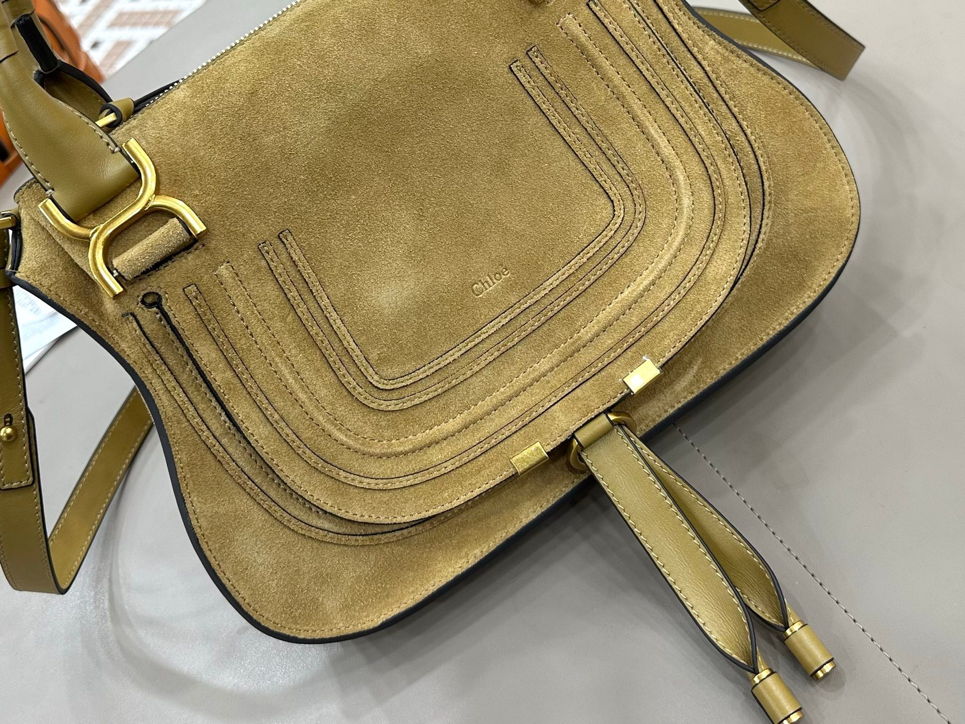 Chloe Small Marcie Bag Khahi Suede 281272